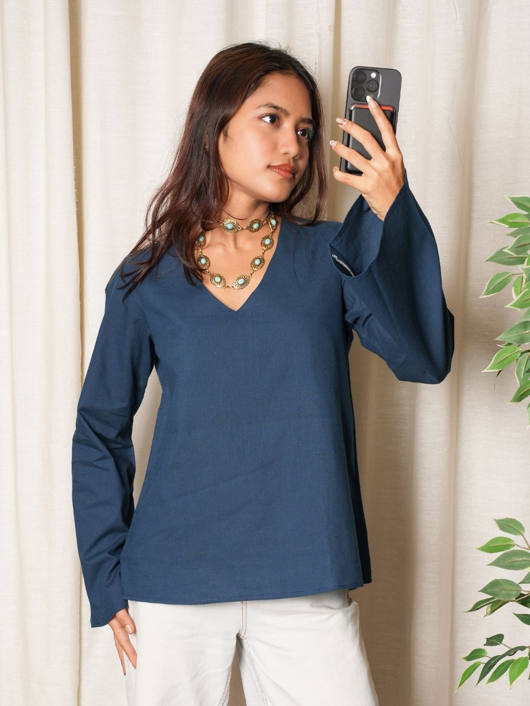 Riya Bell Sleeved Top NISHORAMA