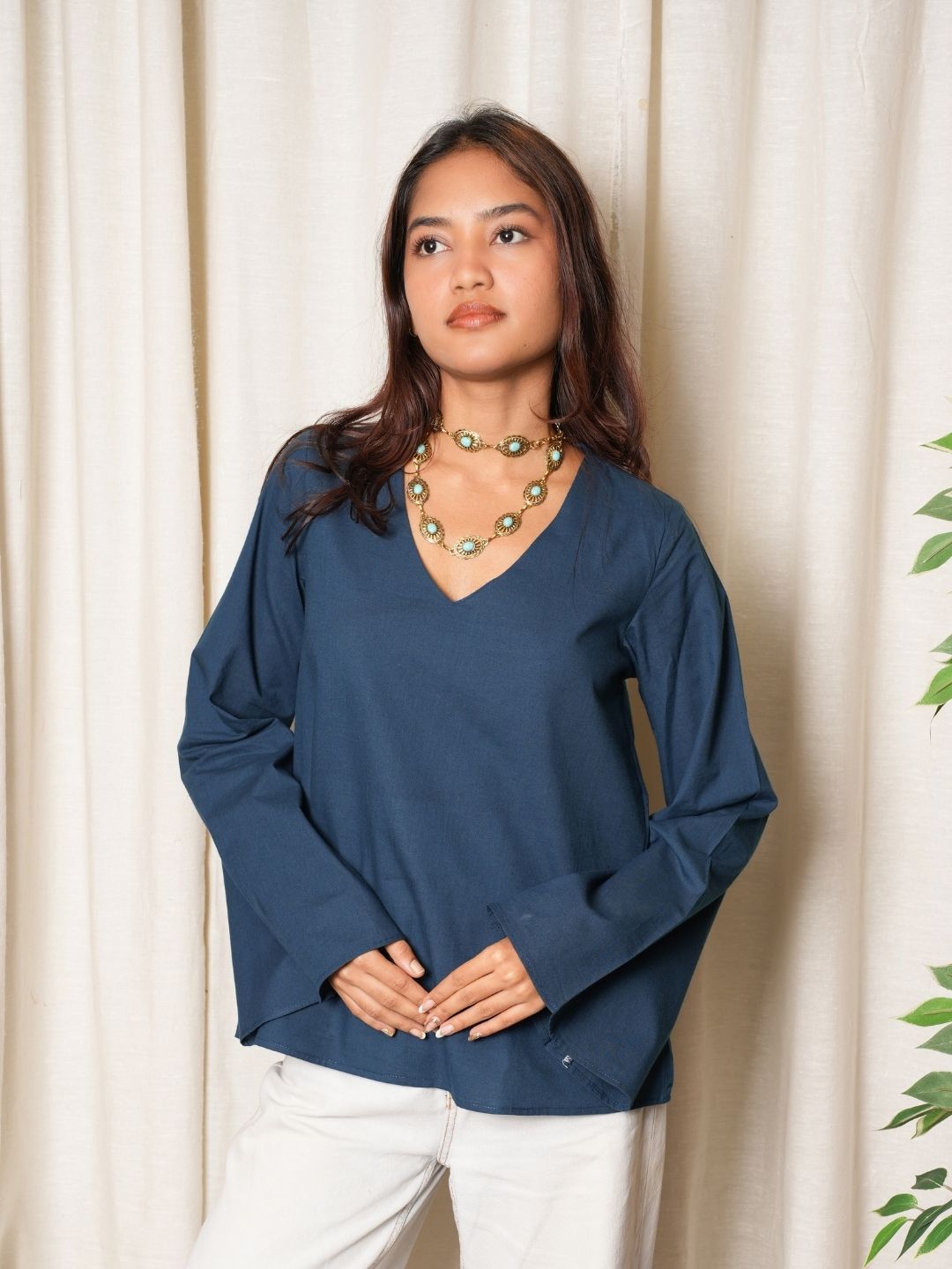 Riya Bell Sleeved Top NISHORAMA