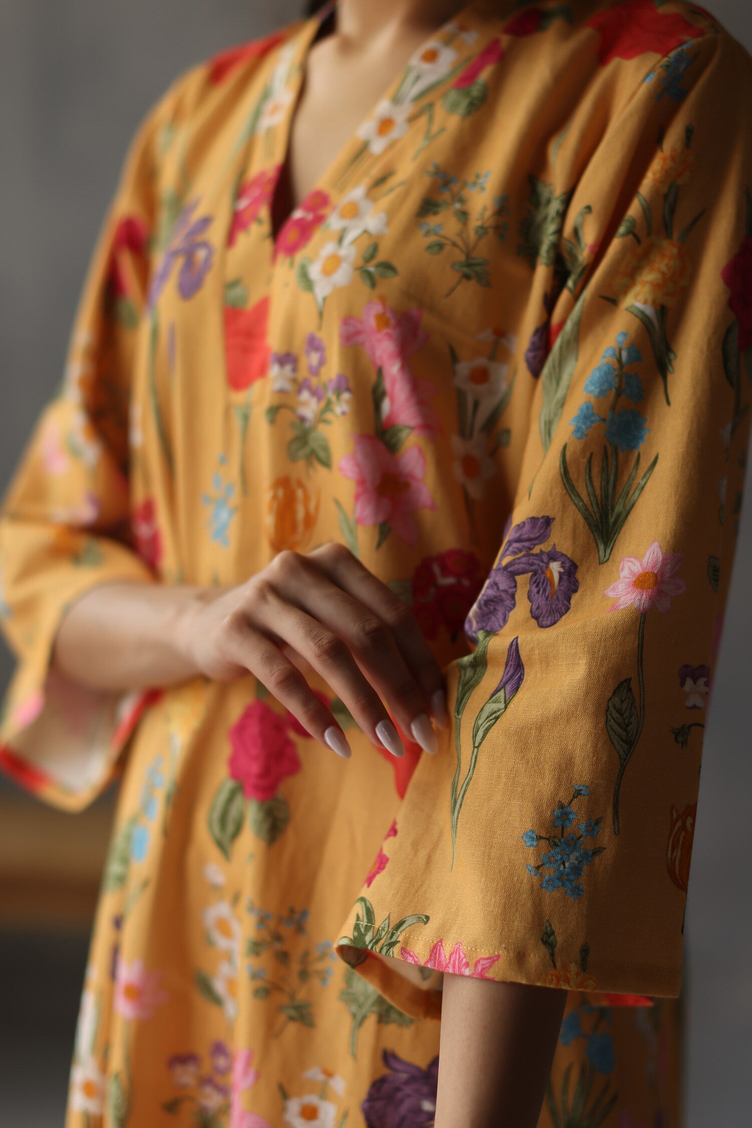 Women Floral Printed A-Line Kurta with Salwar