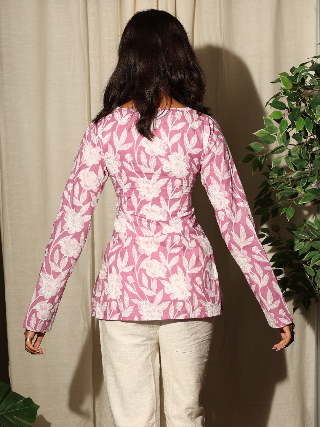 Nayab sleeved modest kurti NISHORAMA