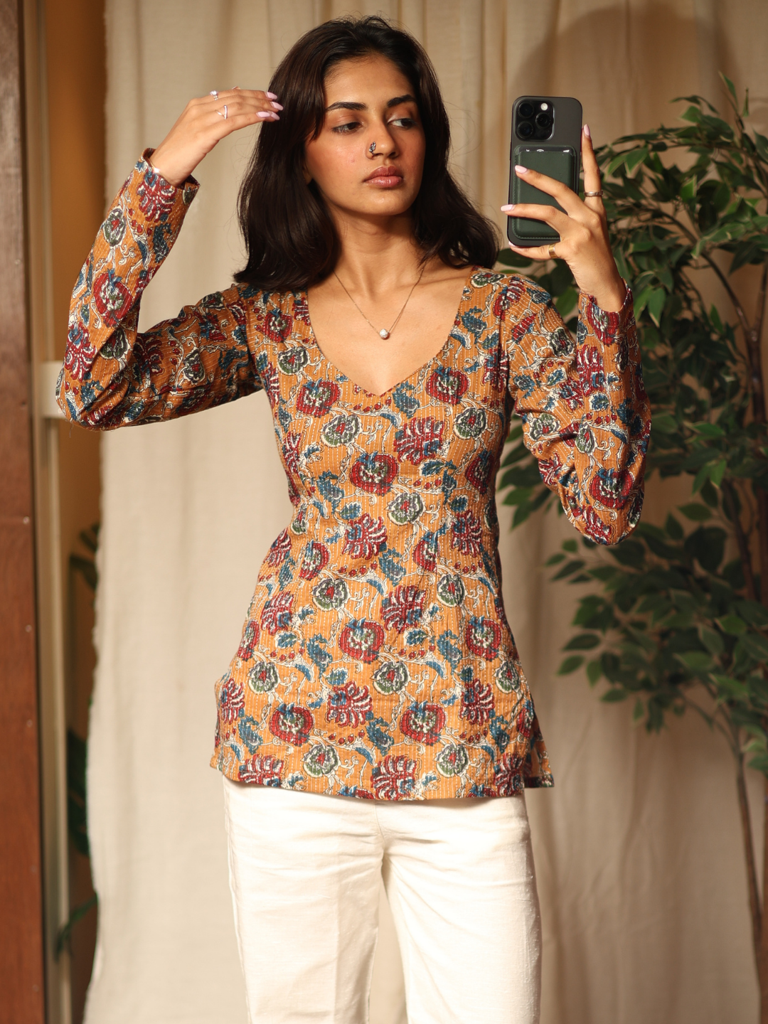 Nida sleeved modest kurti NISHORAMA
