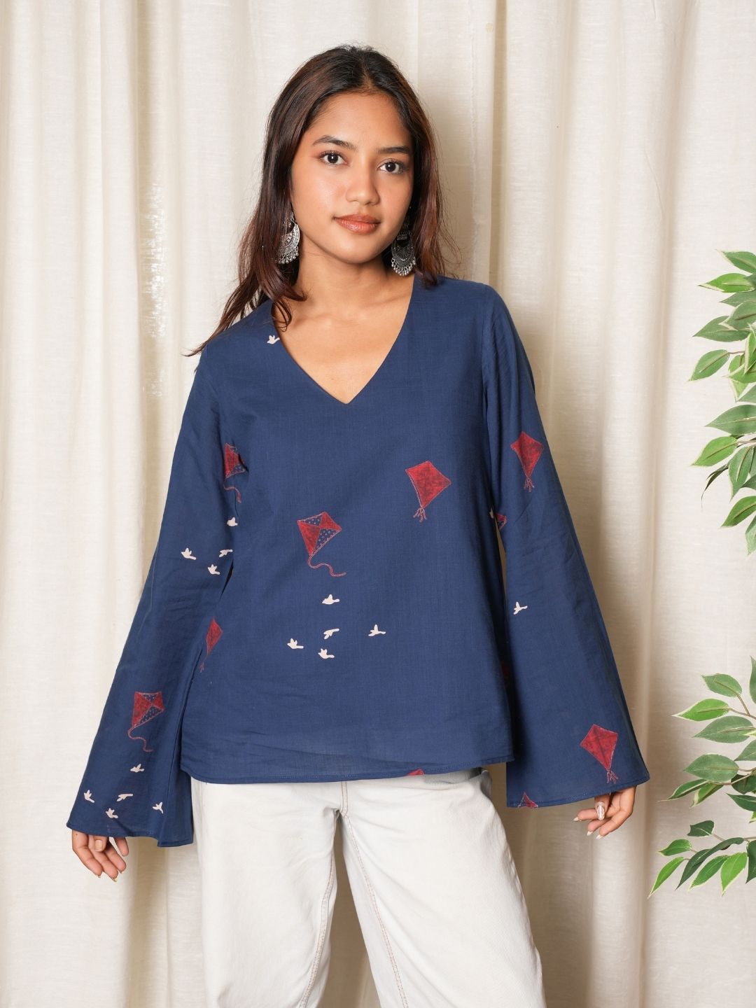 Sakshi Bell Sleeved Top NISHORAMA