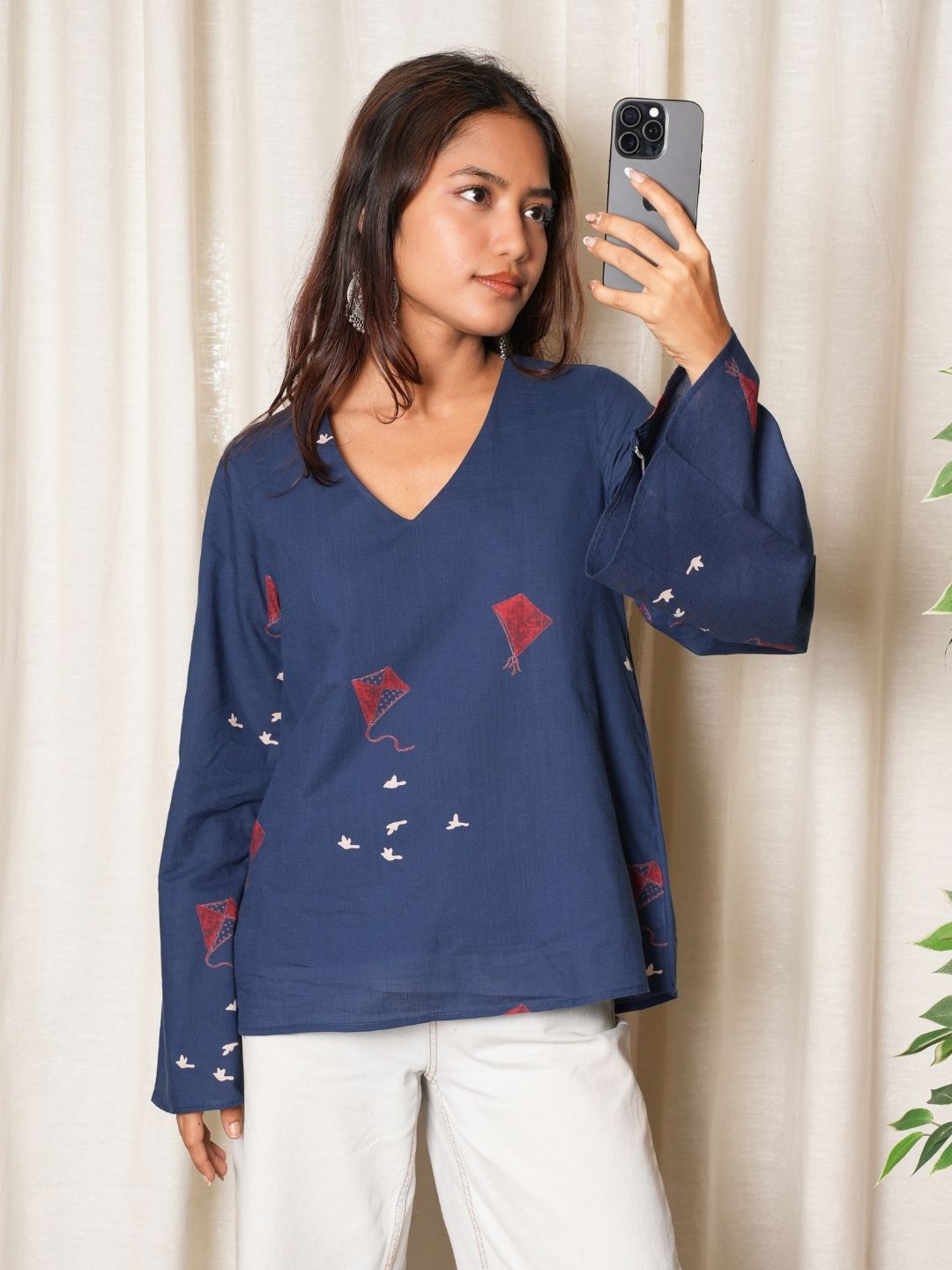 Sakshi Bell Sleeved Top NISHORAMA