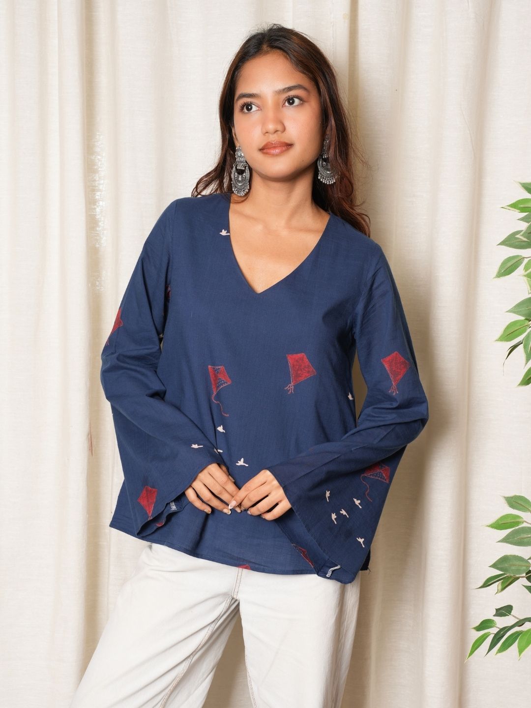Sakshi Bell Sleeved Top NISHORAMA