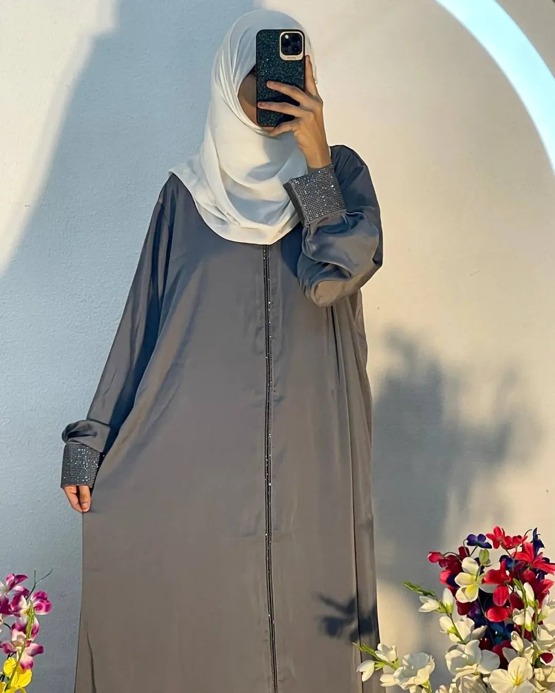 Premium Nida & Satin Blend (Lightweight, smooth, and breathable) Abaya