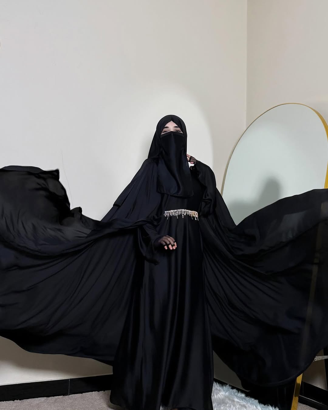 Premium Black Farasha Abaya for Special Occasions Abaya
