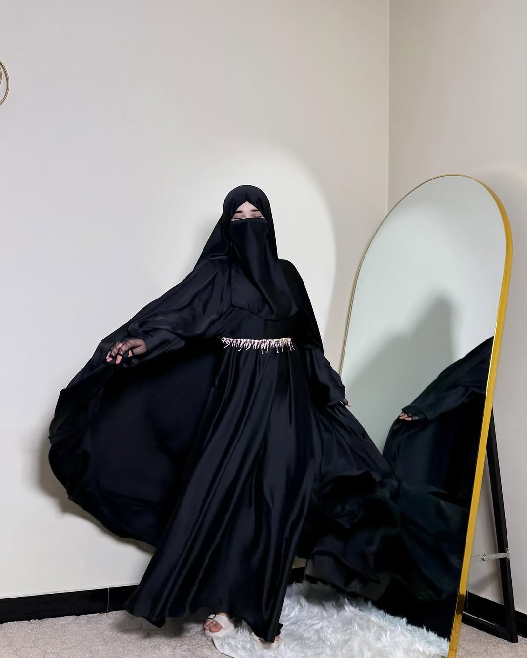 Premium Black Farasha Abaya for Special Occasions Abaya