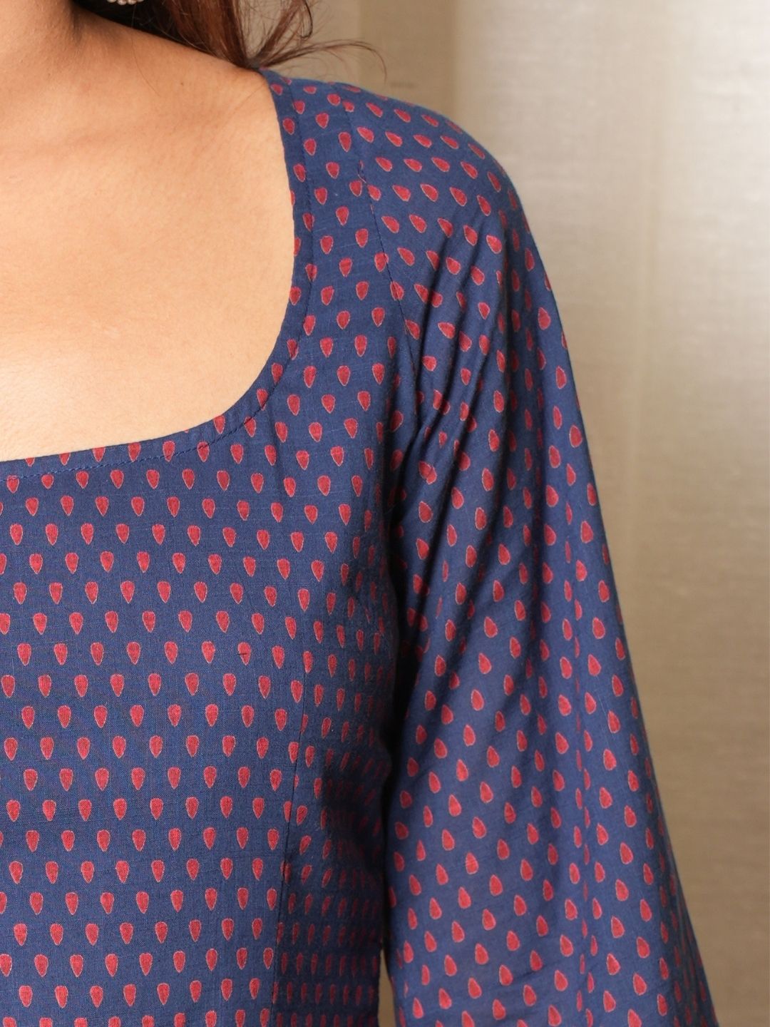 Karima Deep Back Sleeved Kurti NISHORAMA