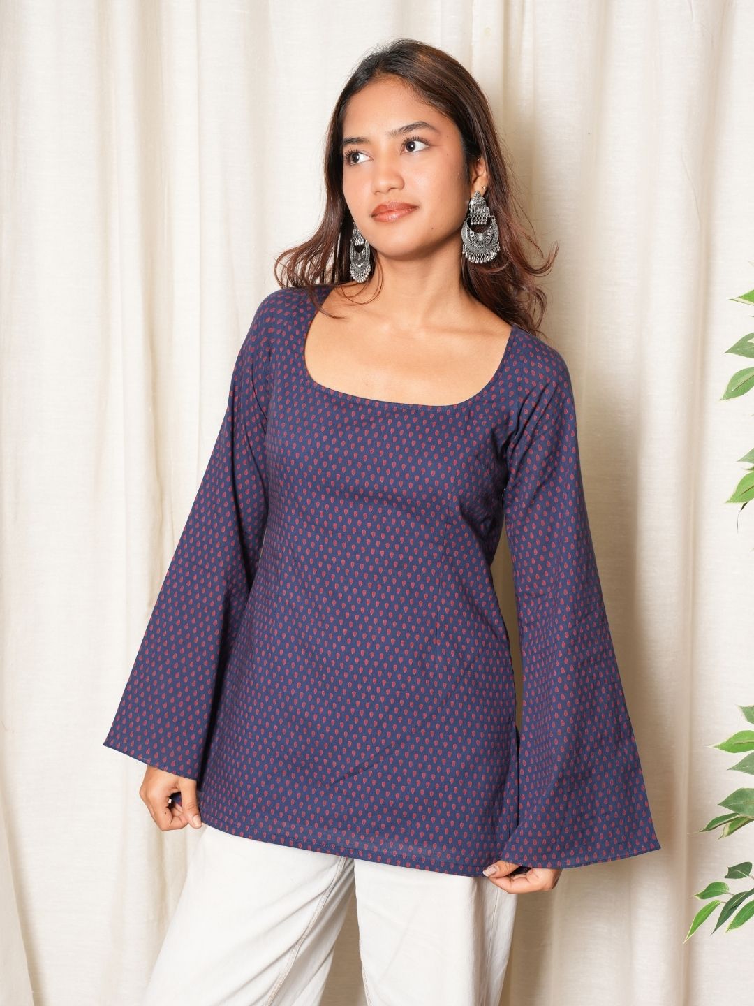 Karima Deep Back Sleeved Kurti NISHORAMA