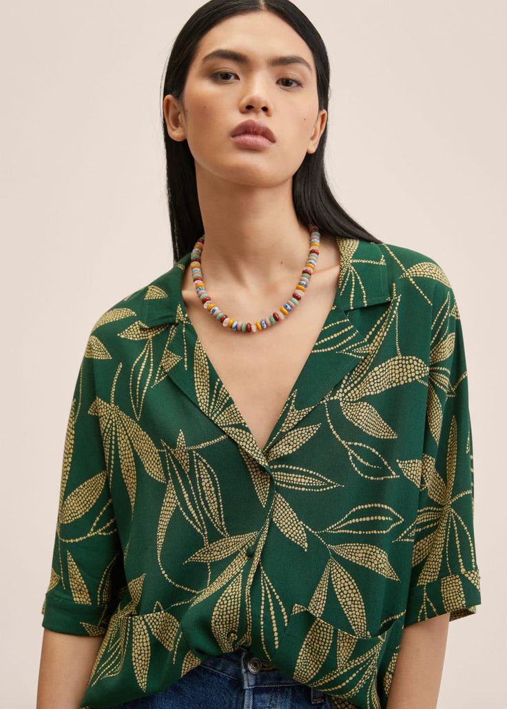 Flowy printed blouse - Women