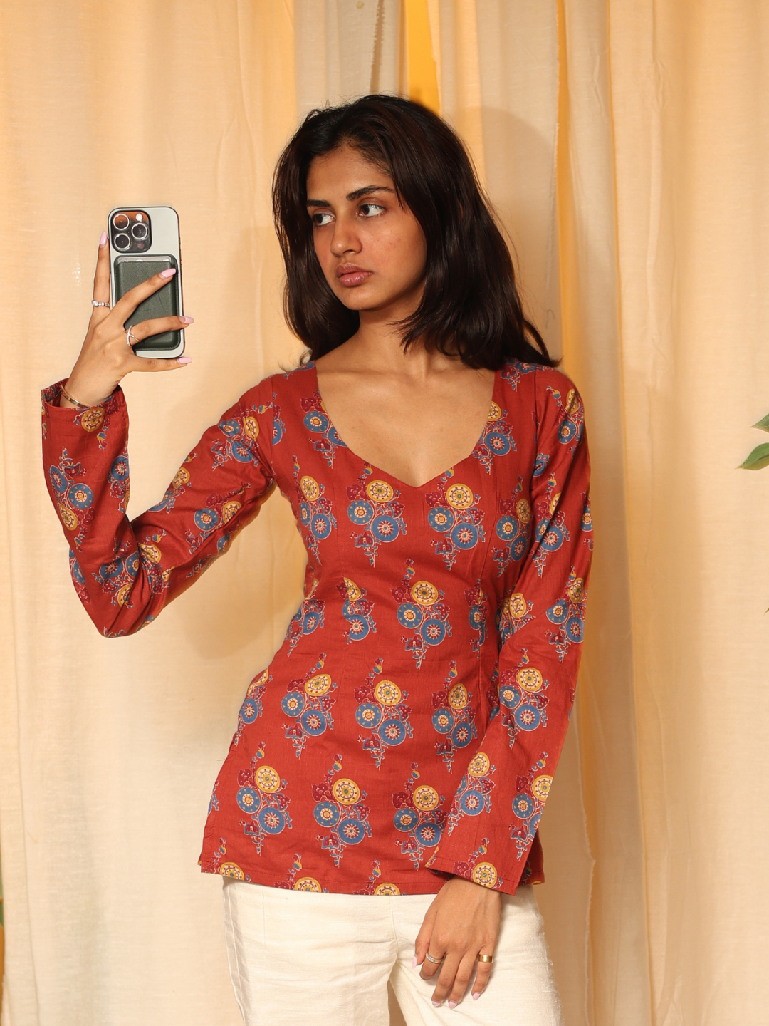 Nargis sleeved modest kurti NISHORAMA
