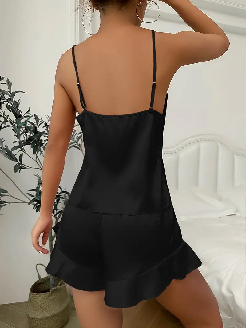 Pack of 3-2 Top & Flare Shorts pajama set for women