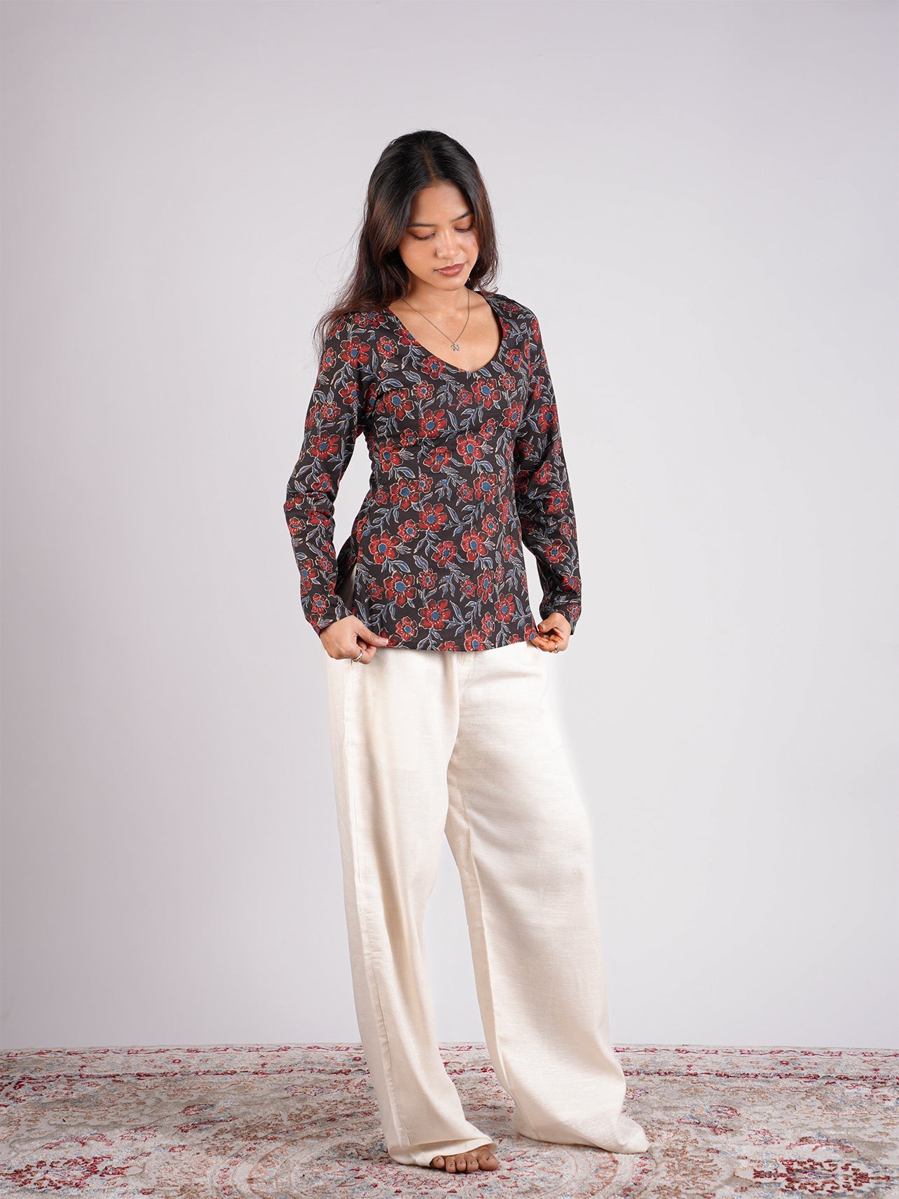 Hema Sleeved Modest Kurti NISHORAMA