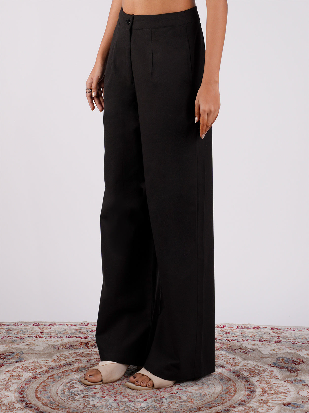 Black Cotton Pants NISHORAMA