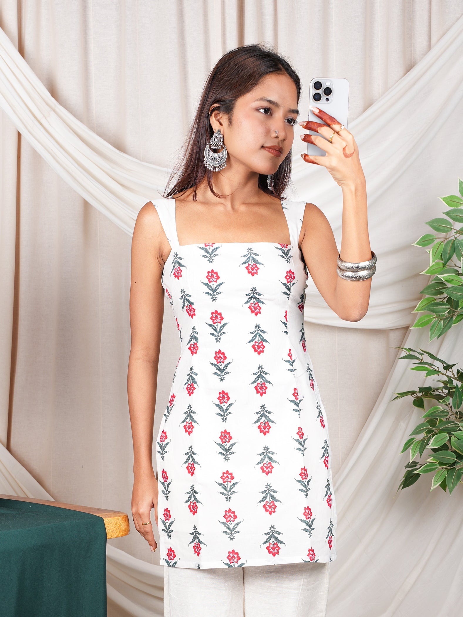 Miraya Wide Shoulder Strap Kurti NISHORAMA