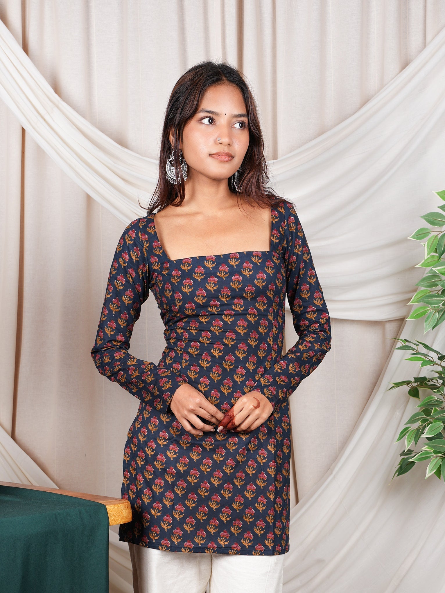 Amara Sleeved Corset Kurti NISHORAMA