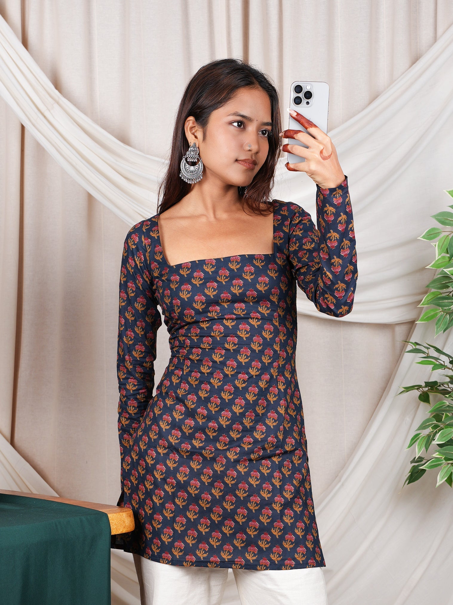 Amara Sleeved Corset Kurti NISHORAMA