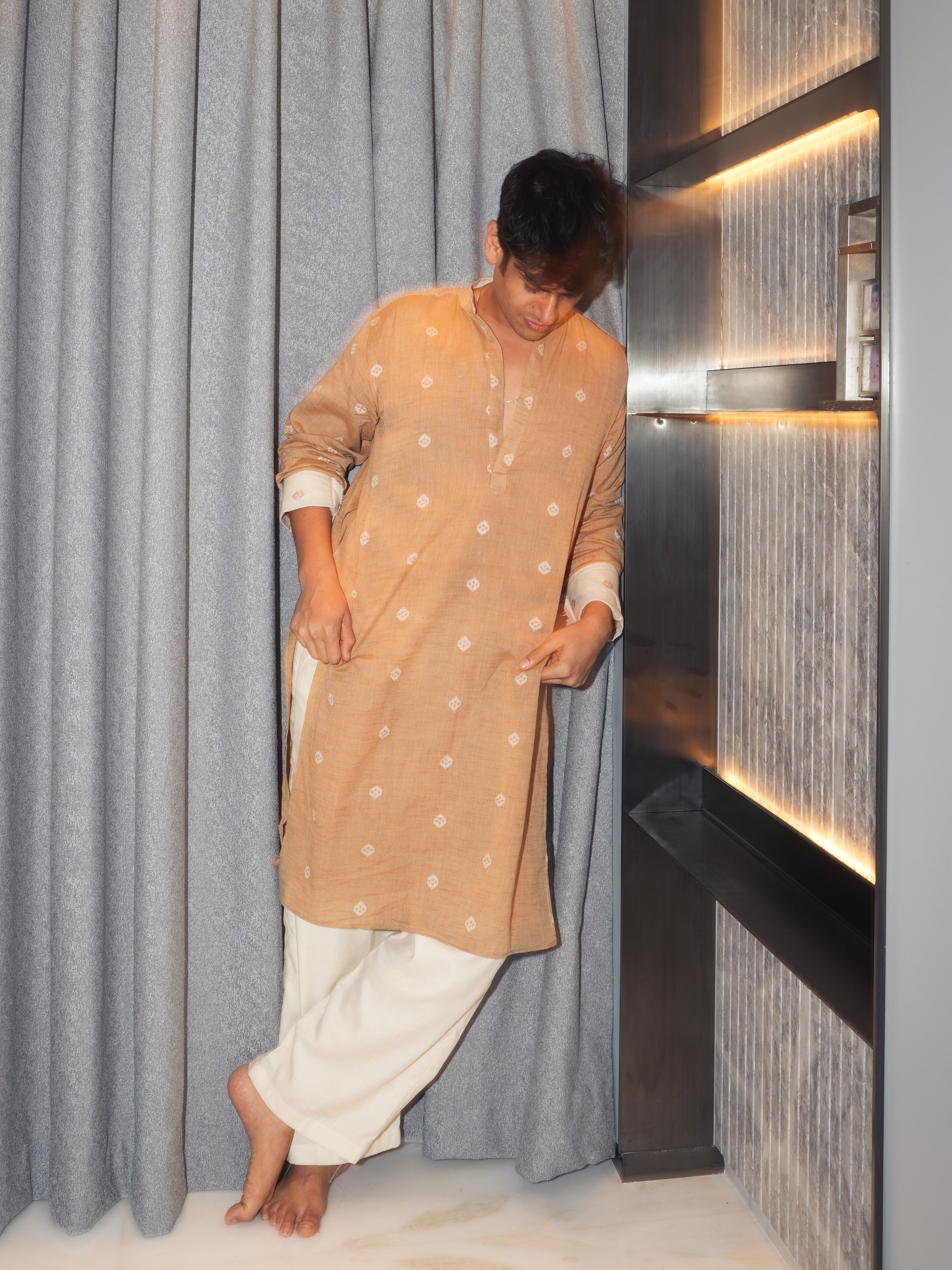 Tajdaar Inverted Sleeves Long Kurta NISHORAMA
