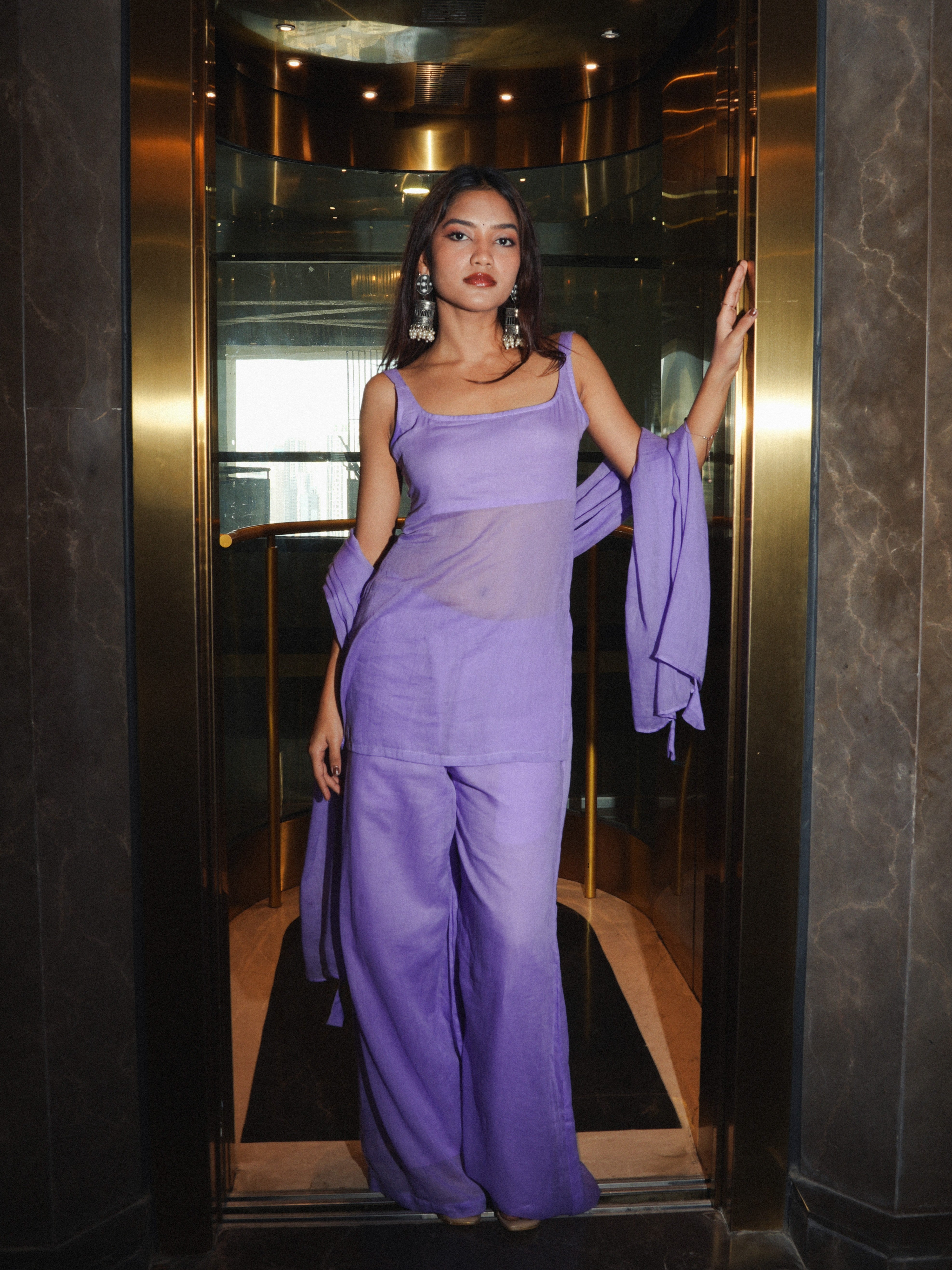Karishma Mul Kurti Pant Dupatta Set NISHORAMA