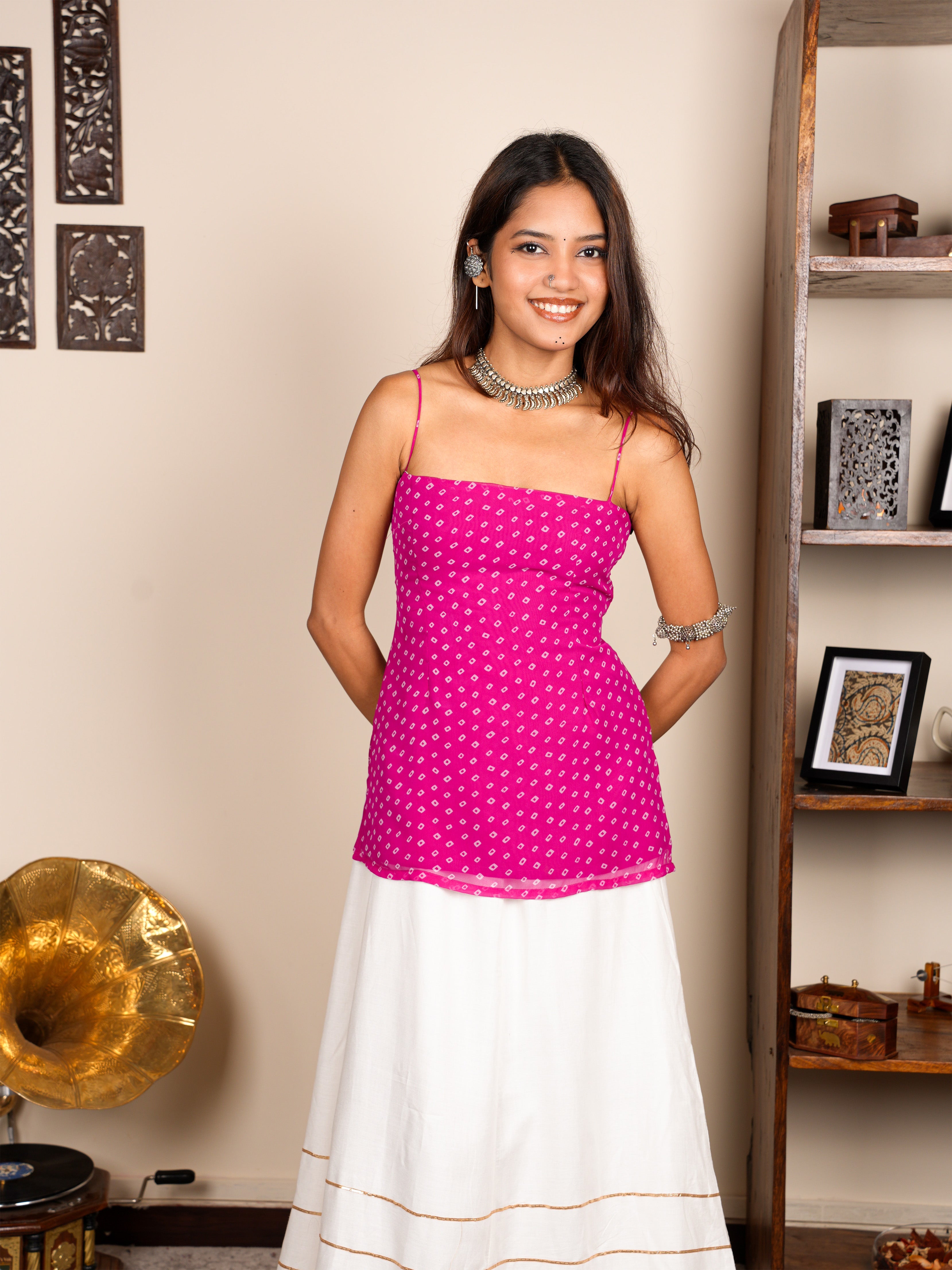 Rasika Bandhani Corset Kurti NISHORAMA