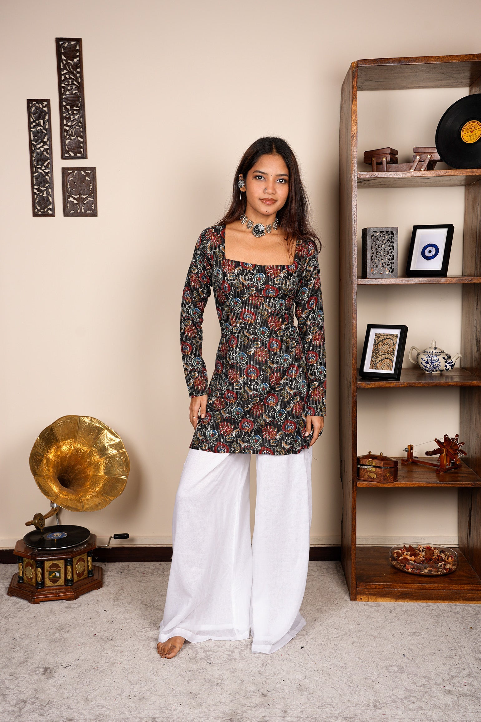 Radhika Sleeved Corset Kurti NISHORAMA