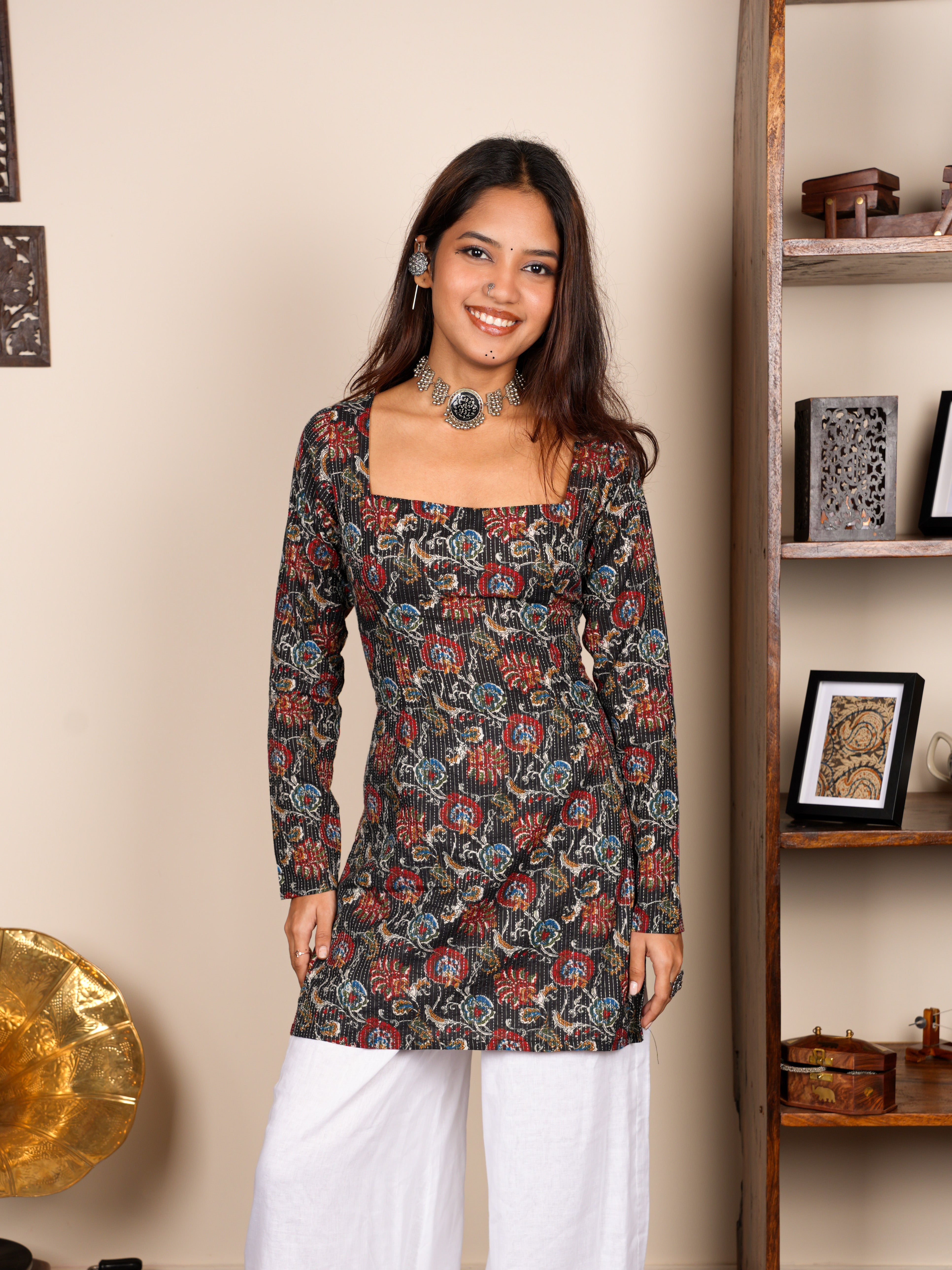 Radhika Sleeved Corset Kurti NISHORAMA