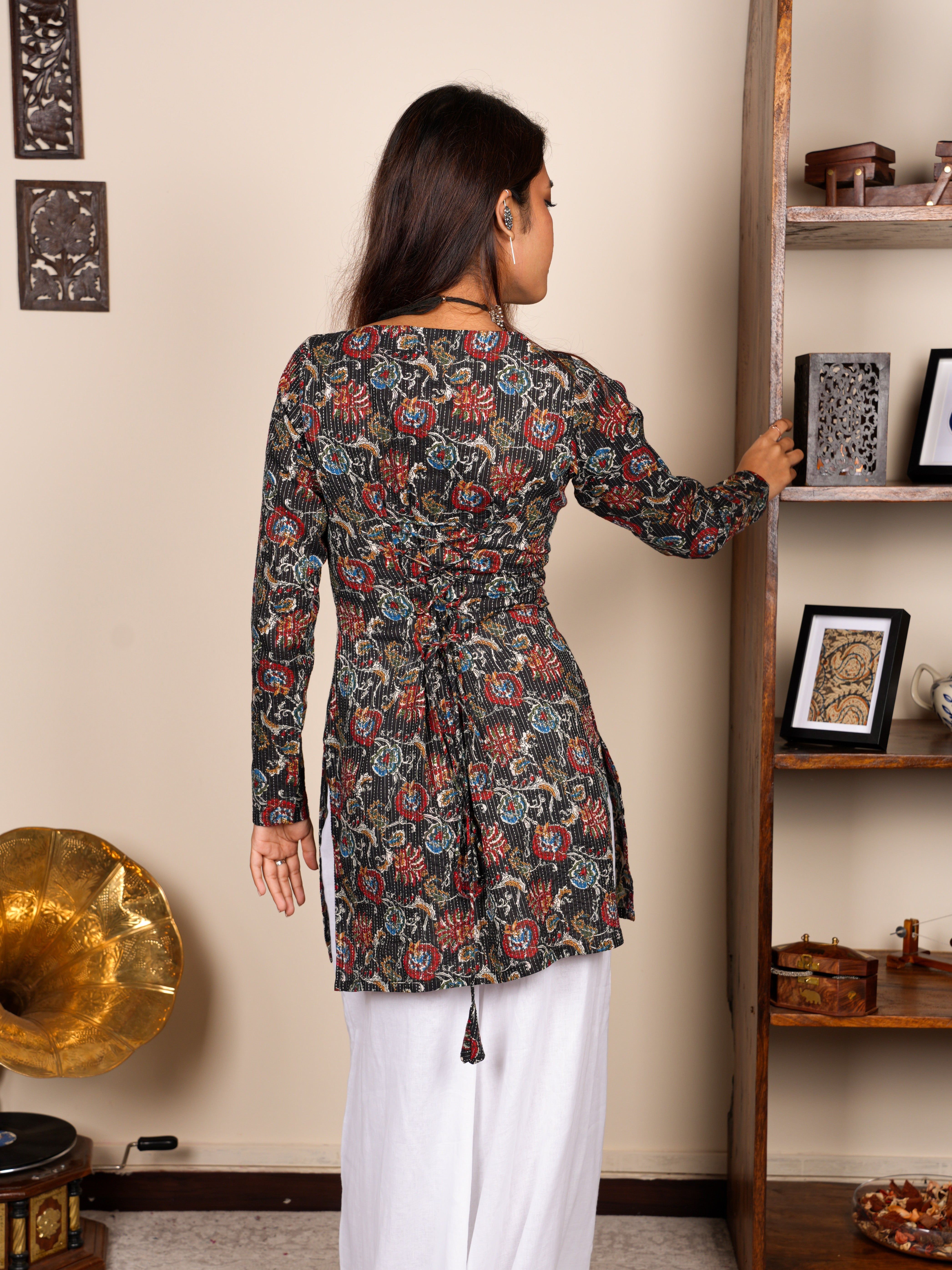 Radhika Sleeved Corset Kurti NISHORAMA