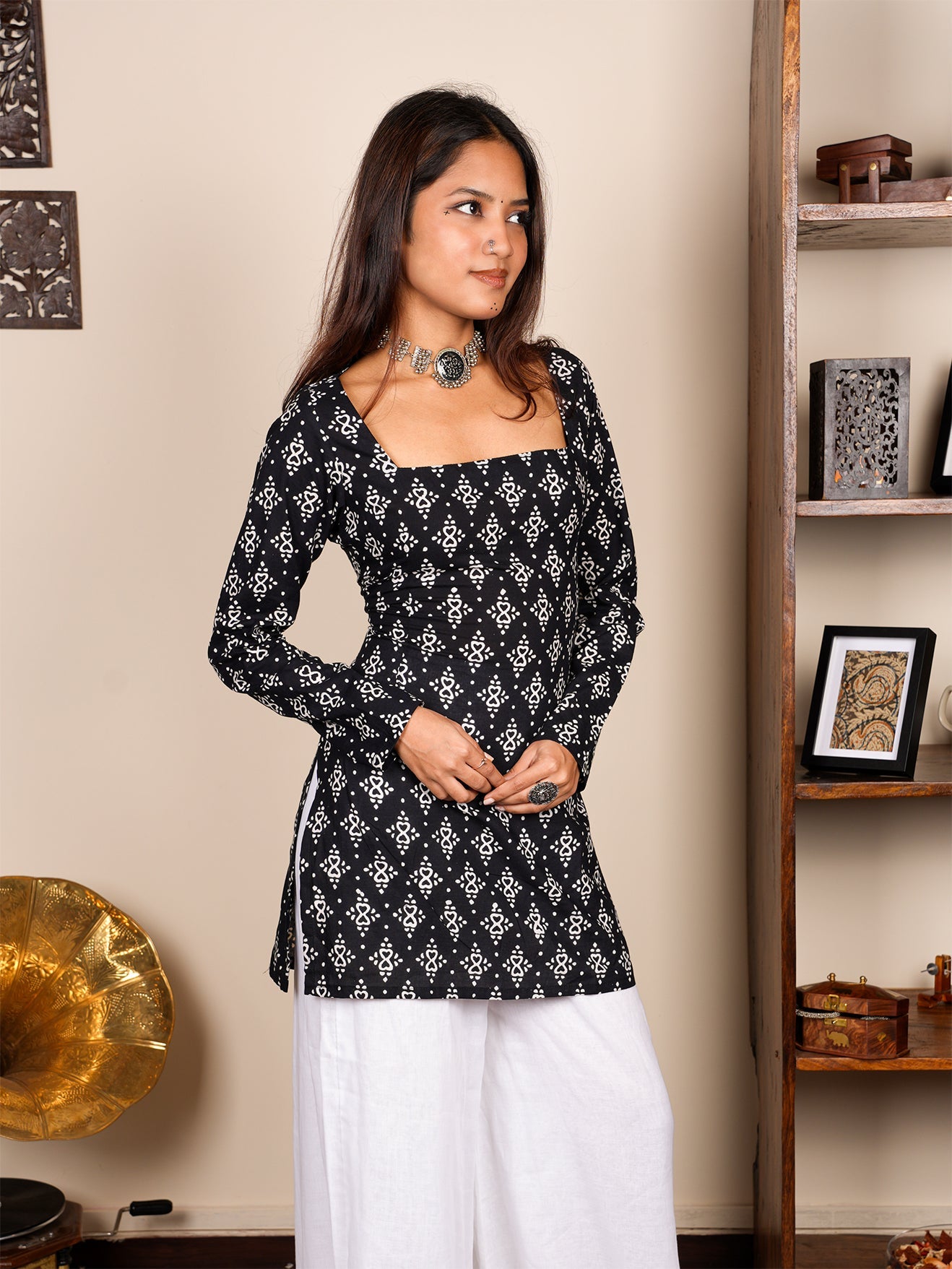 Janki Sleeved Corset Kurti NISHORAMA