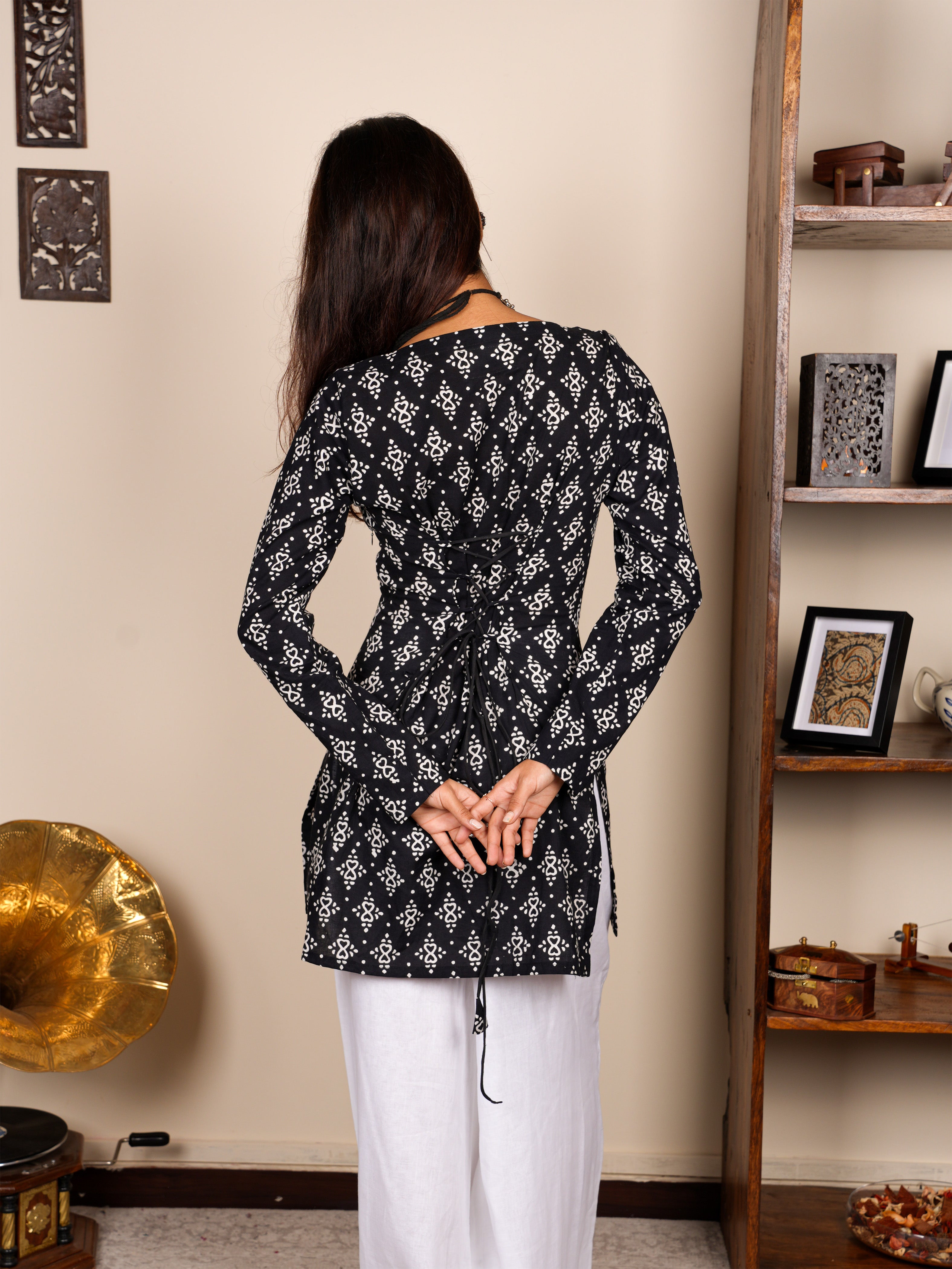 Janki Sleeved Corset Kurti NISHORAMA
