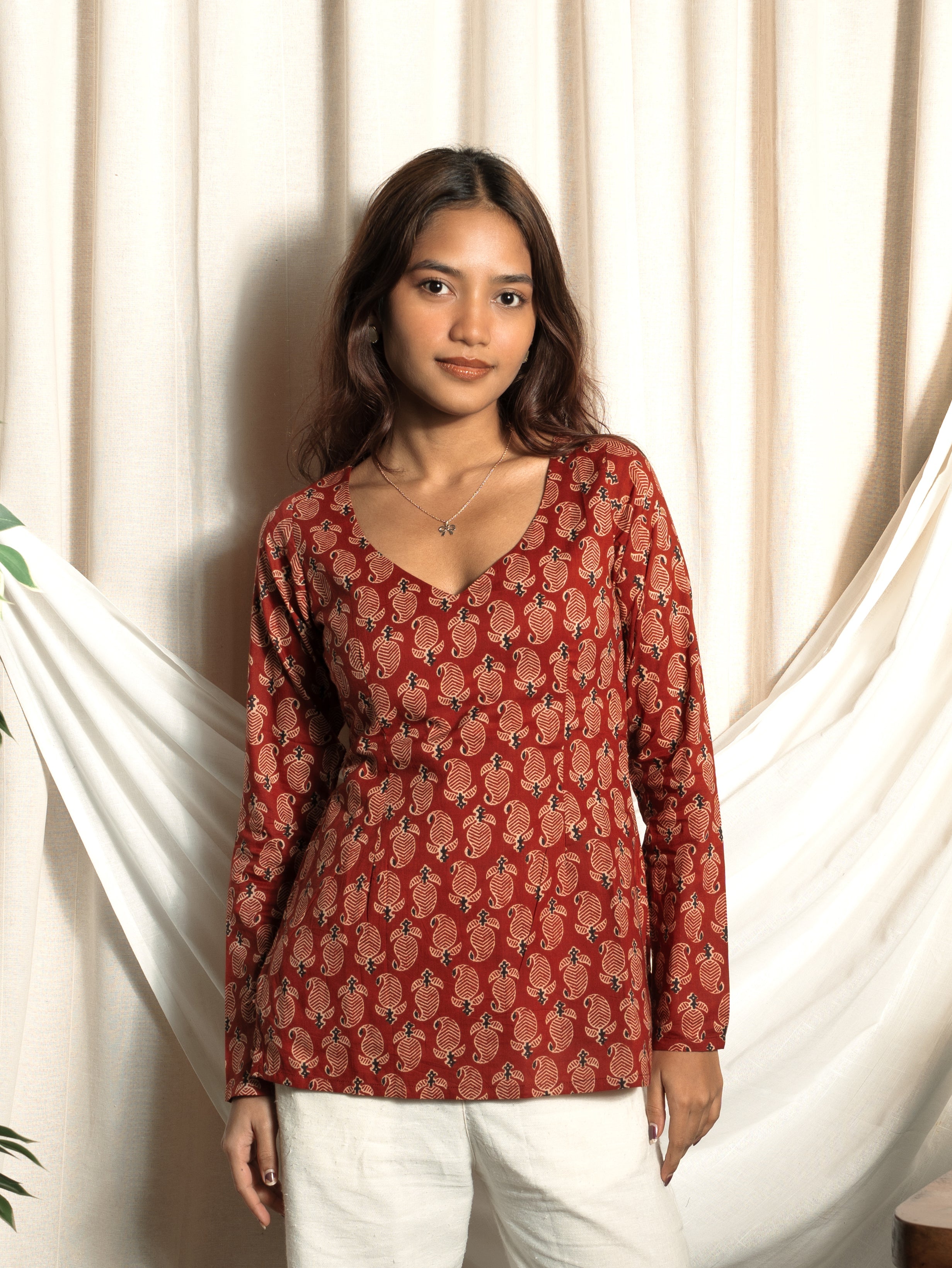 Nasreen Full Sleeve Kurti NISHORAMA