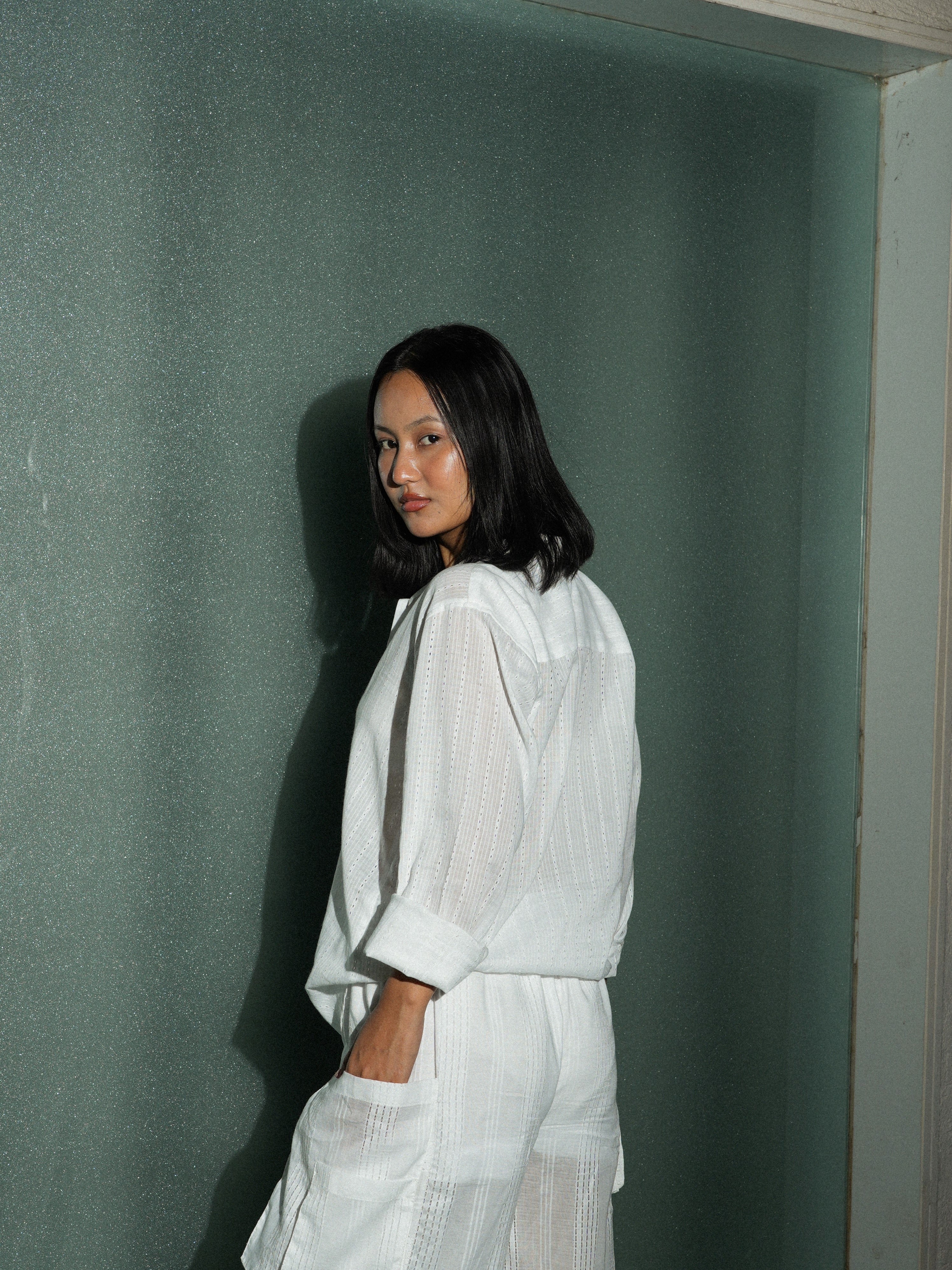 Oversized Jacquard Shirt NISHORAMA
