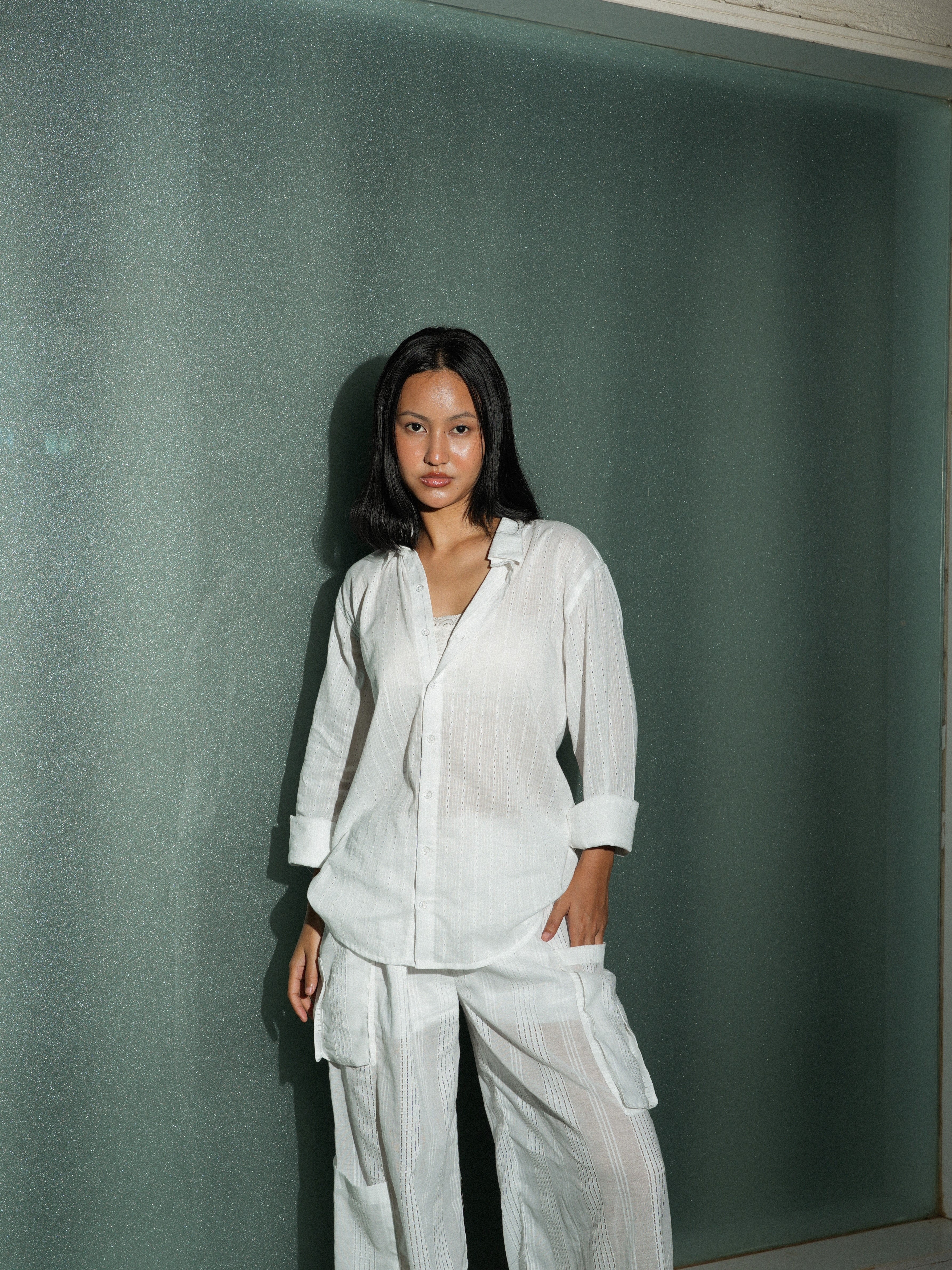 Oversized Jacquard Shirt NISHORAMA