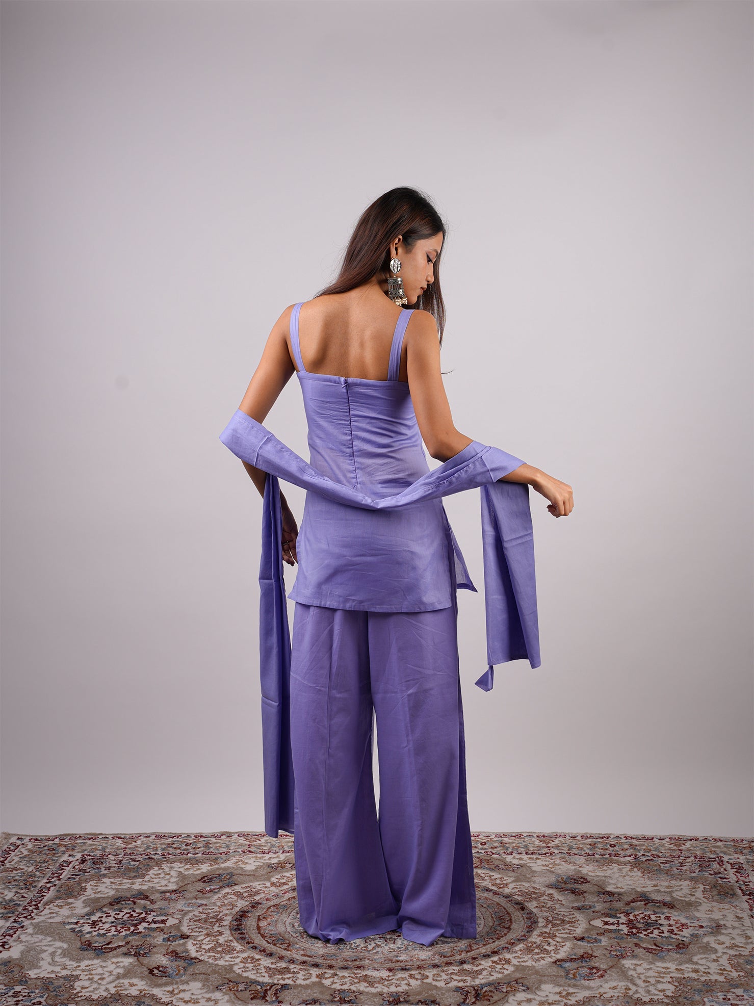 Karishma Mul Kurti Pant Dupatta Set NISHORAMA