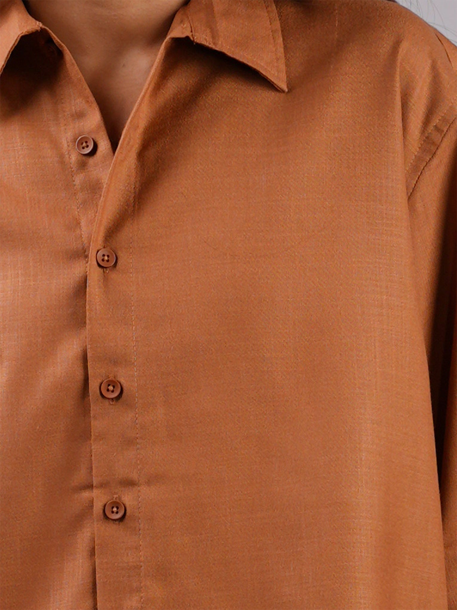 Oversized Brown Shirt NISHORAMA