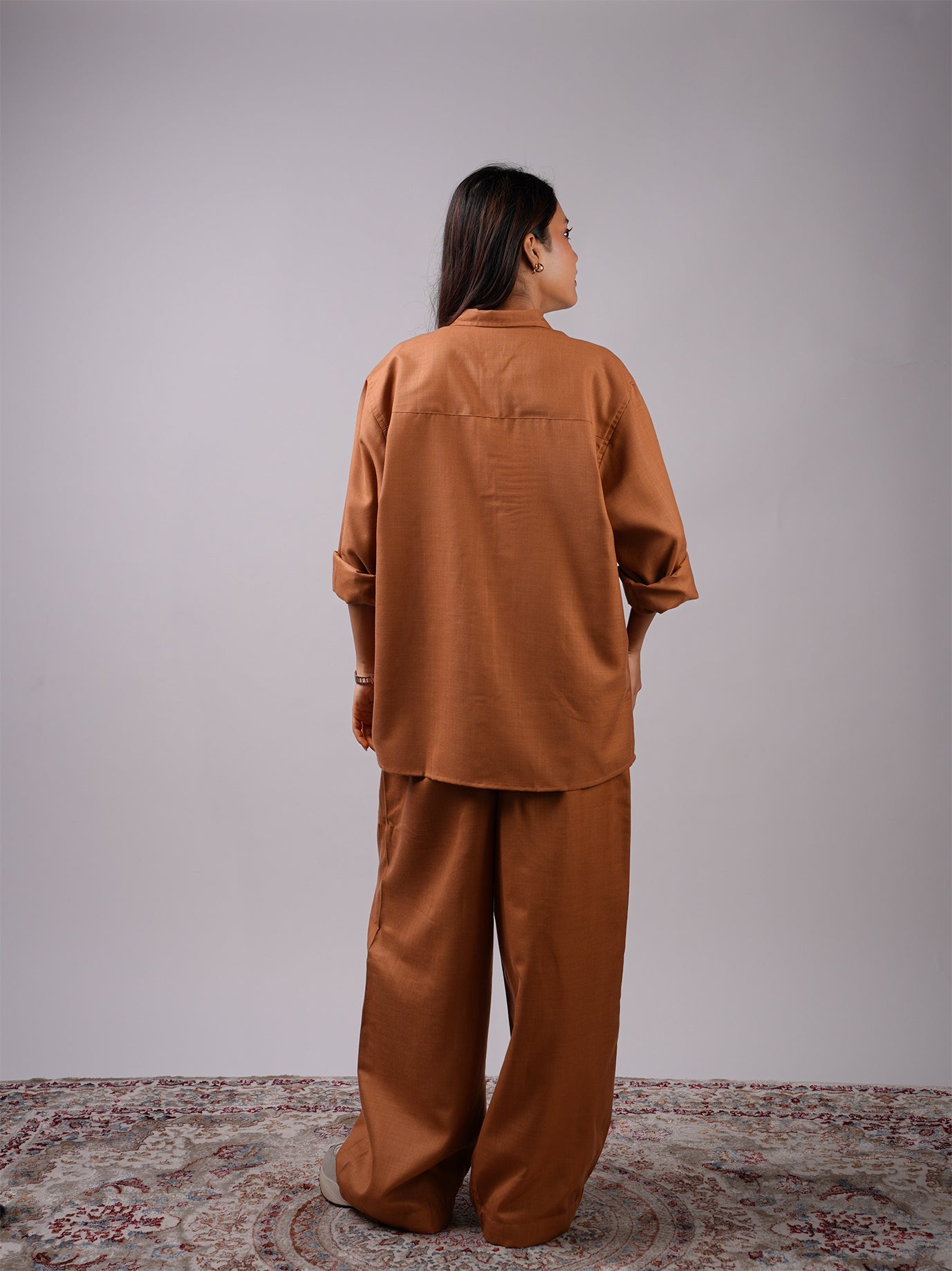 Oversized Brown Shirt NISHORAMA