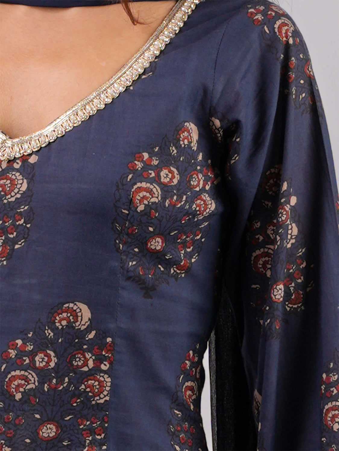 Inaayat Sleeved Corset Kurti With Sharara And Dupatta  Set NISHORAMA
