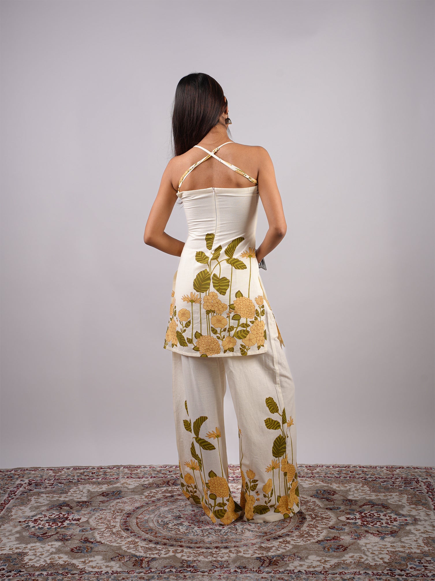 Delilah Halterneck Kurti Pant Set NISHORAMA