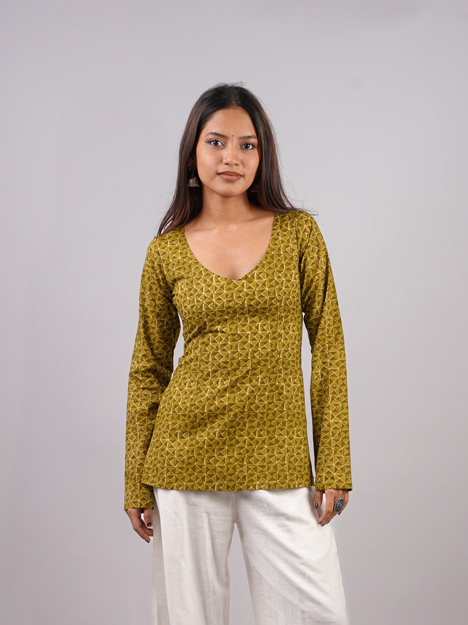 Alaya Sleeved Kurti NISHORAMA