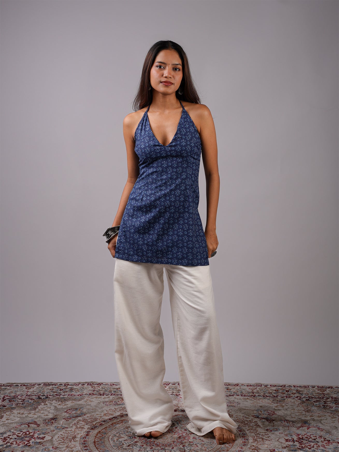 Arya Halterneck Corset Kurti NISHORAMA