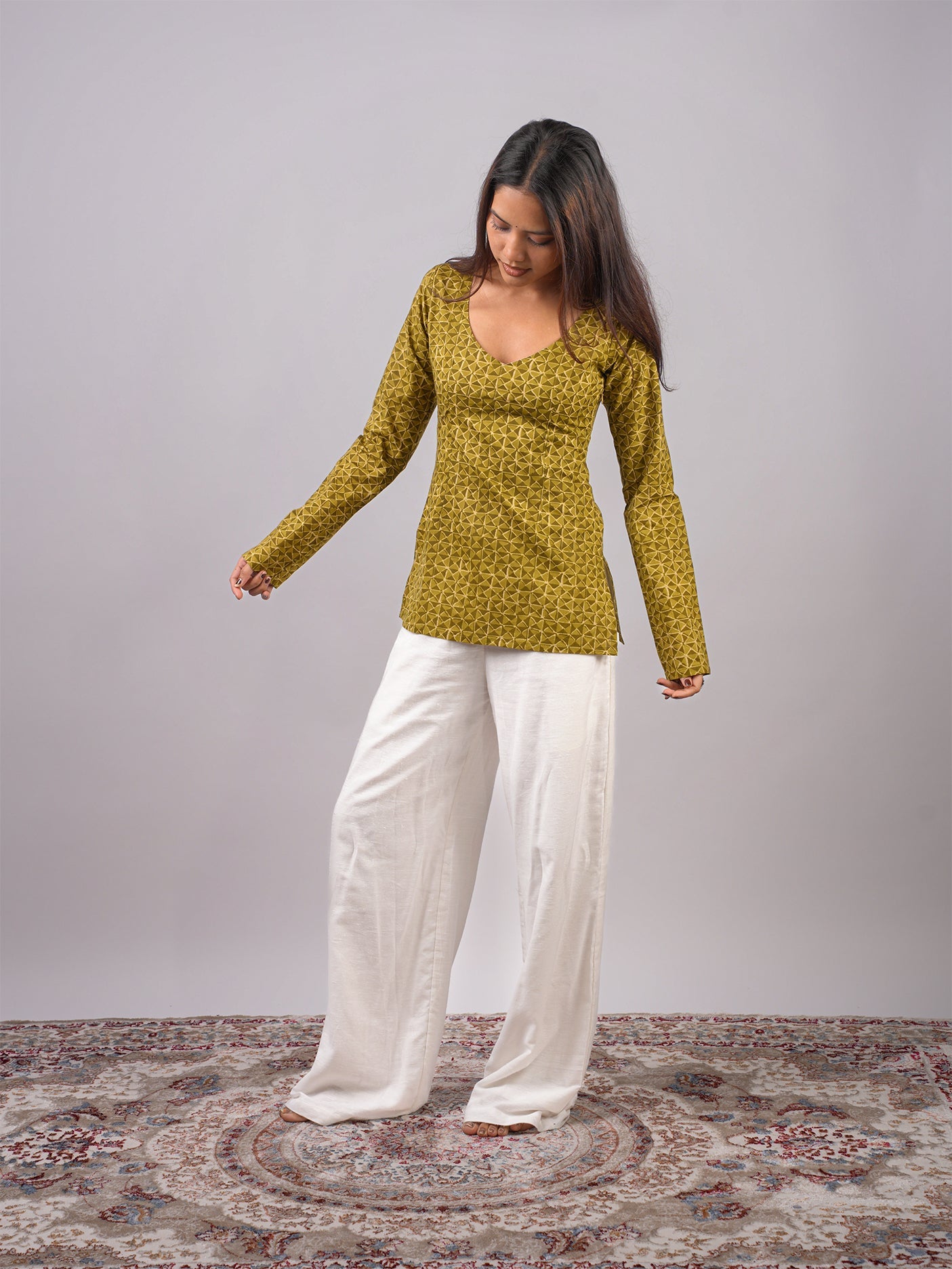 Alaya Sleeved Kurti NISHORAMA