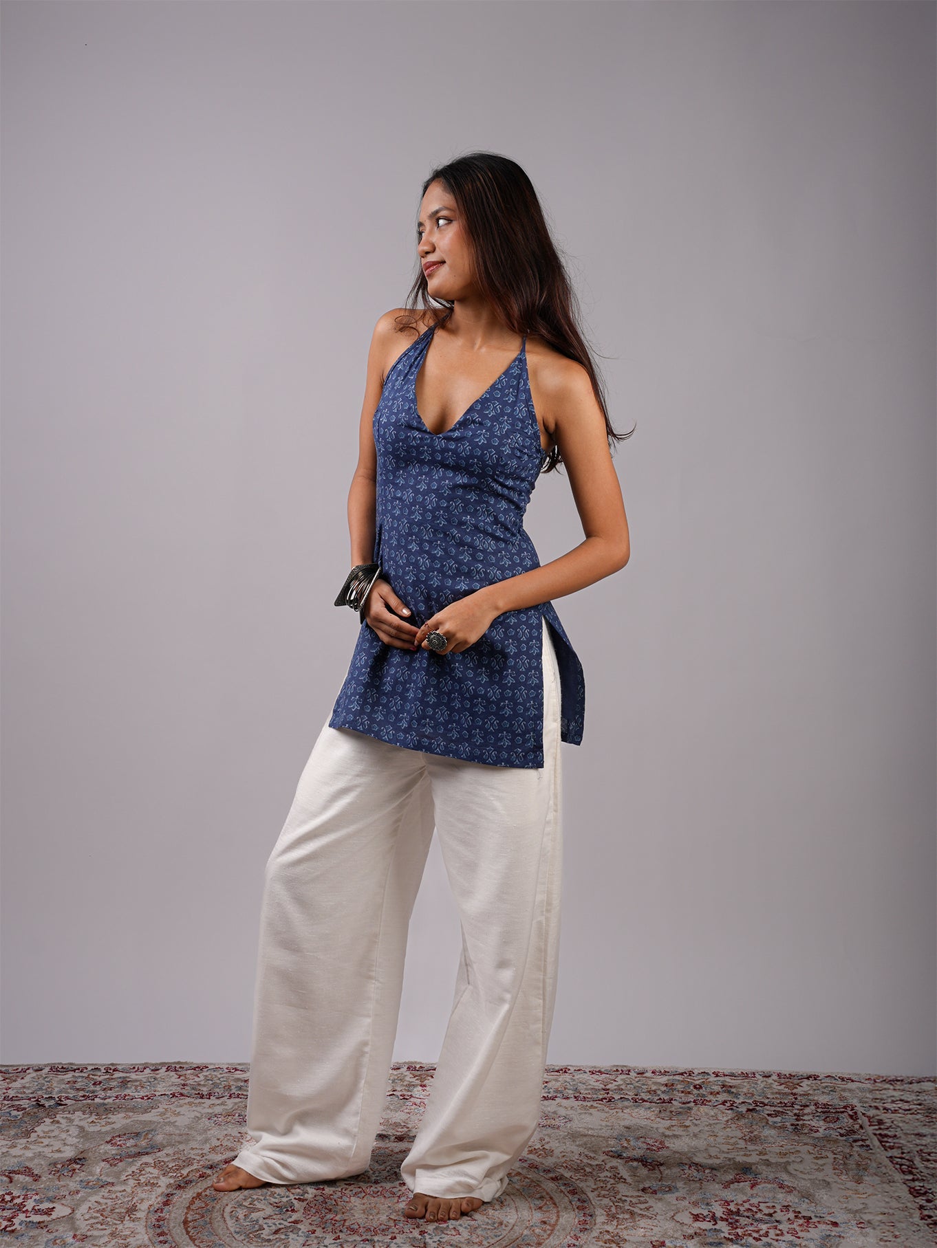 Arya Halterneck Corset Kurti NISHORAMA