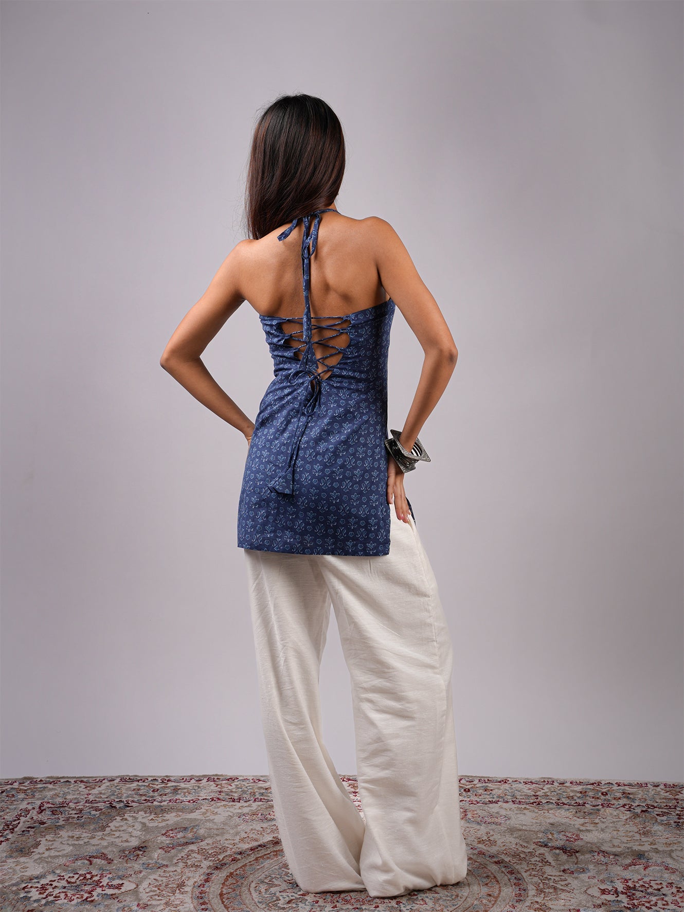 Arya Halterneck Corset Kurti NISHORAMA