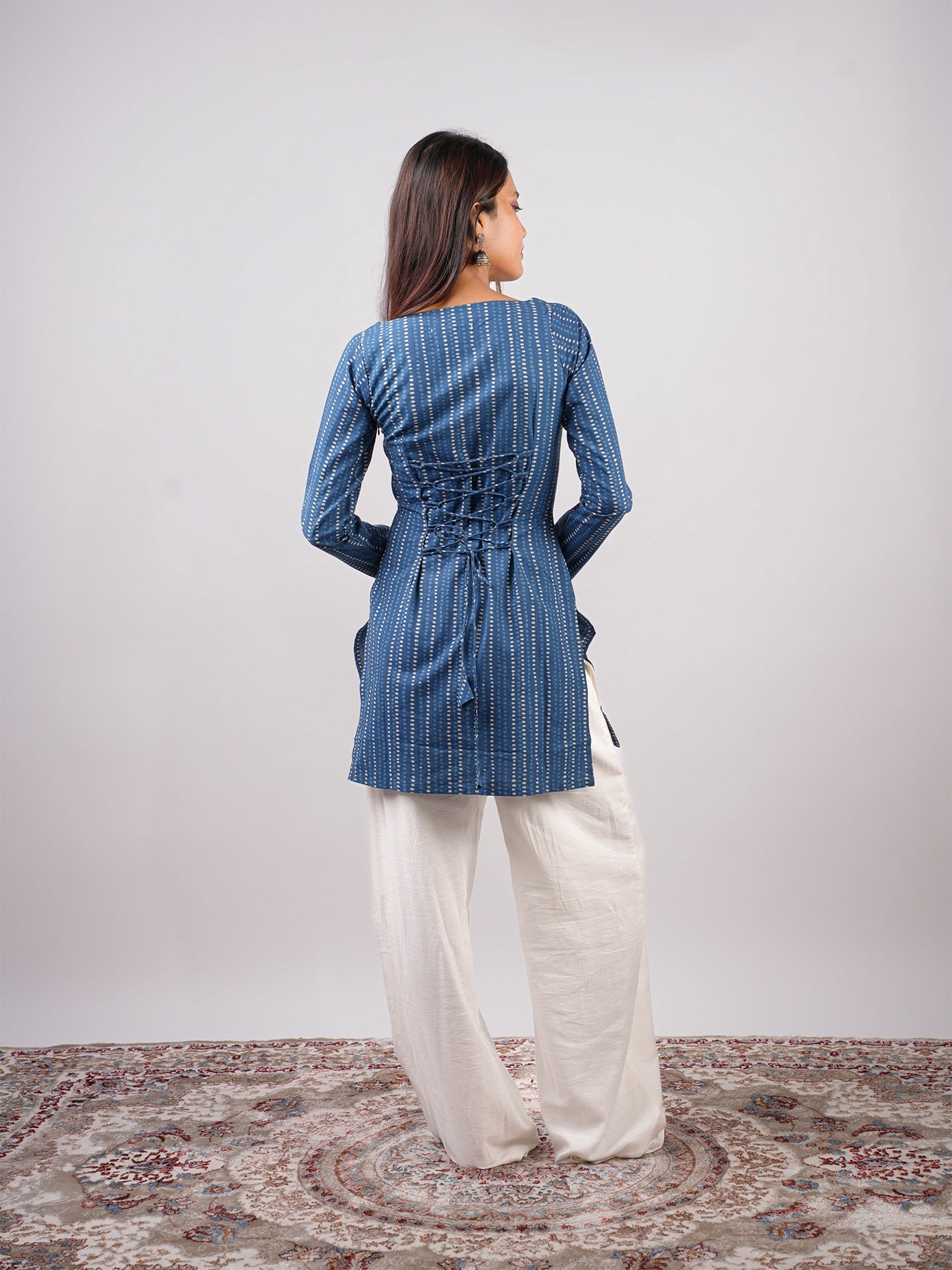 Ishita Sleeved Corset Kurti NISHORAMA
