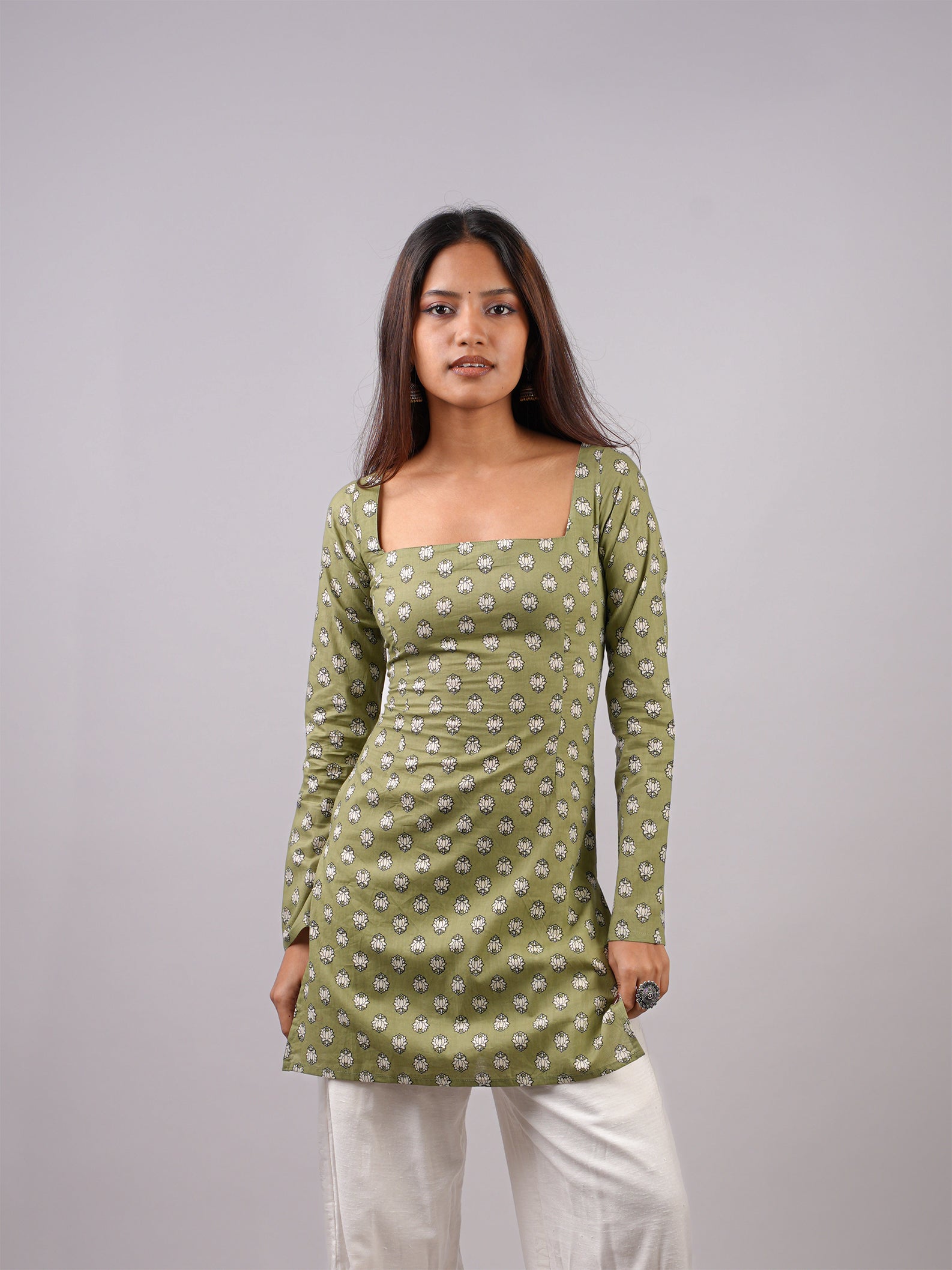 Ayesha Sleeved Corset Kurti NISHORAMA