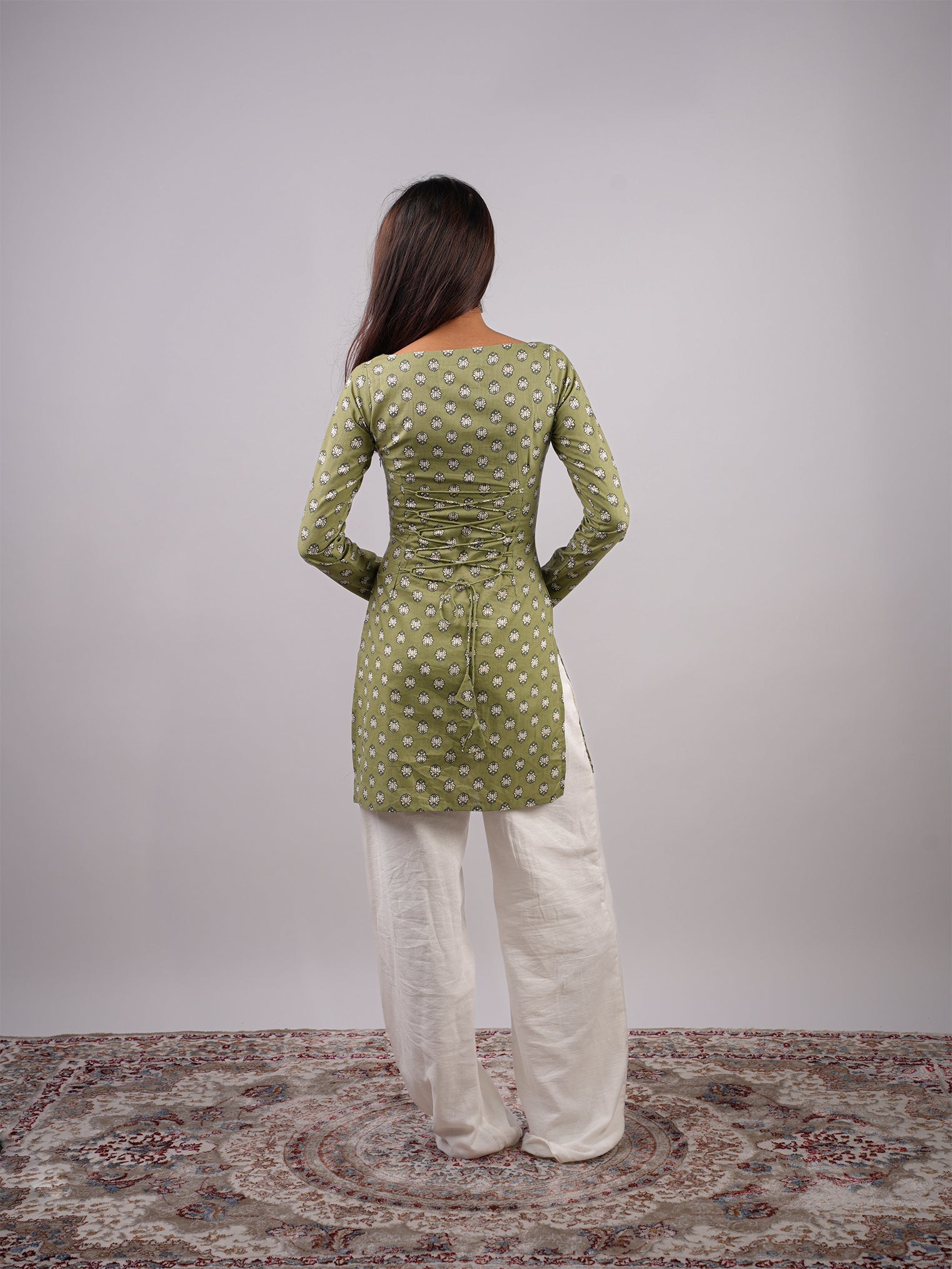 Ayesha Sleeved Corset Kurti NISHORAMA