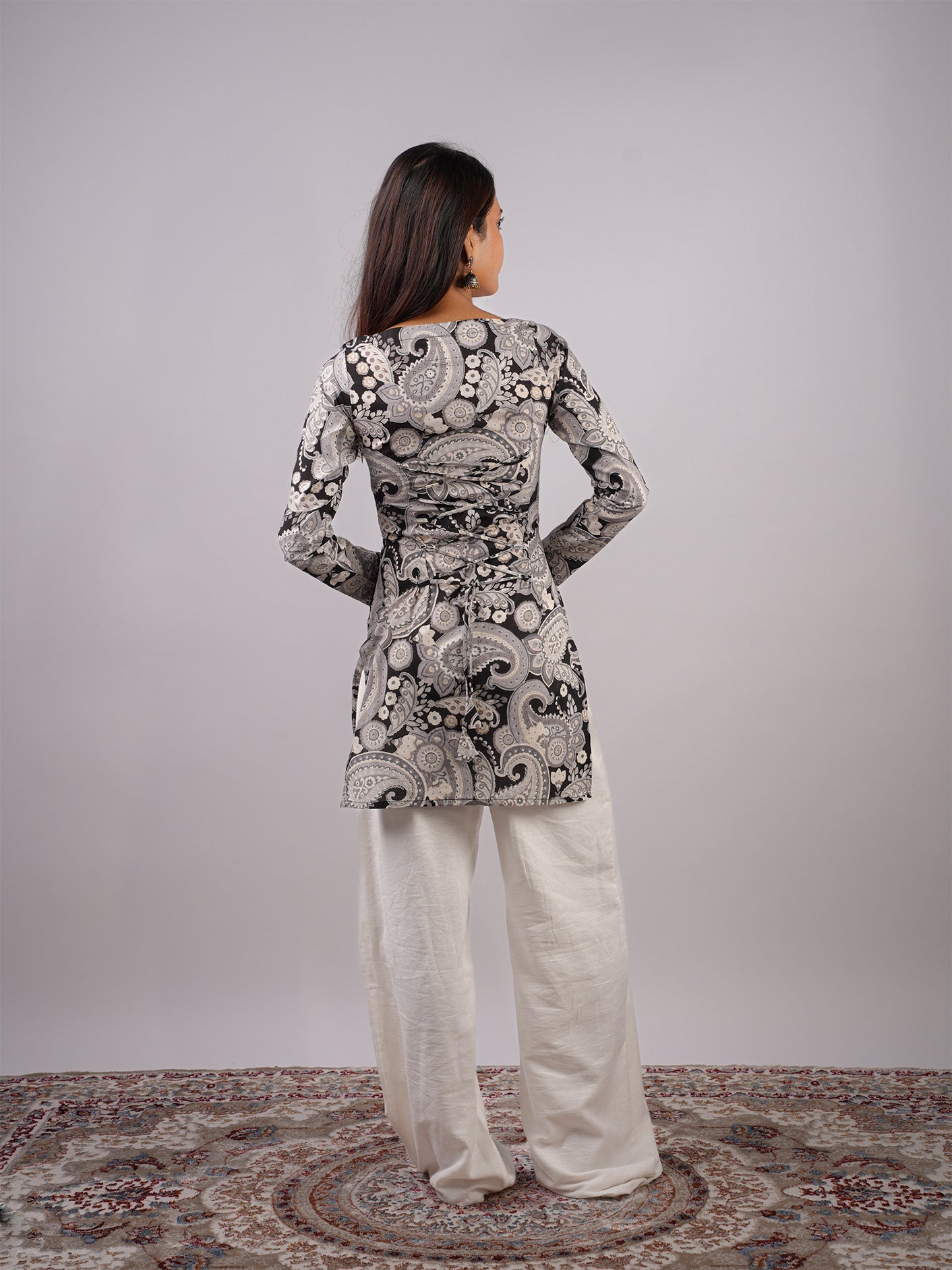 Reema Sleeved Corset Kurti NISHORAMA