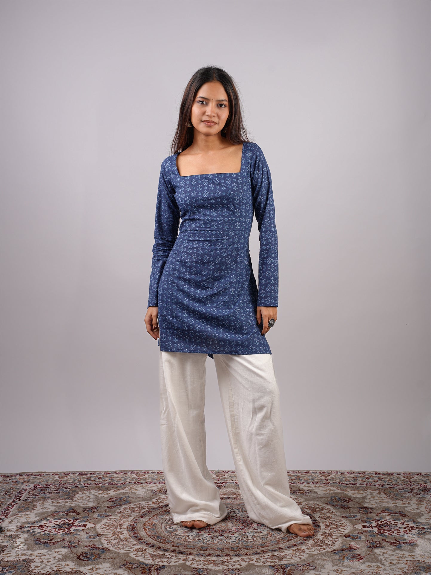 Kaira Sleeved Corset Kurti NISHORAMA
