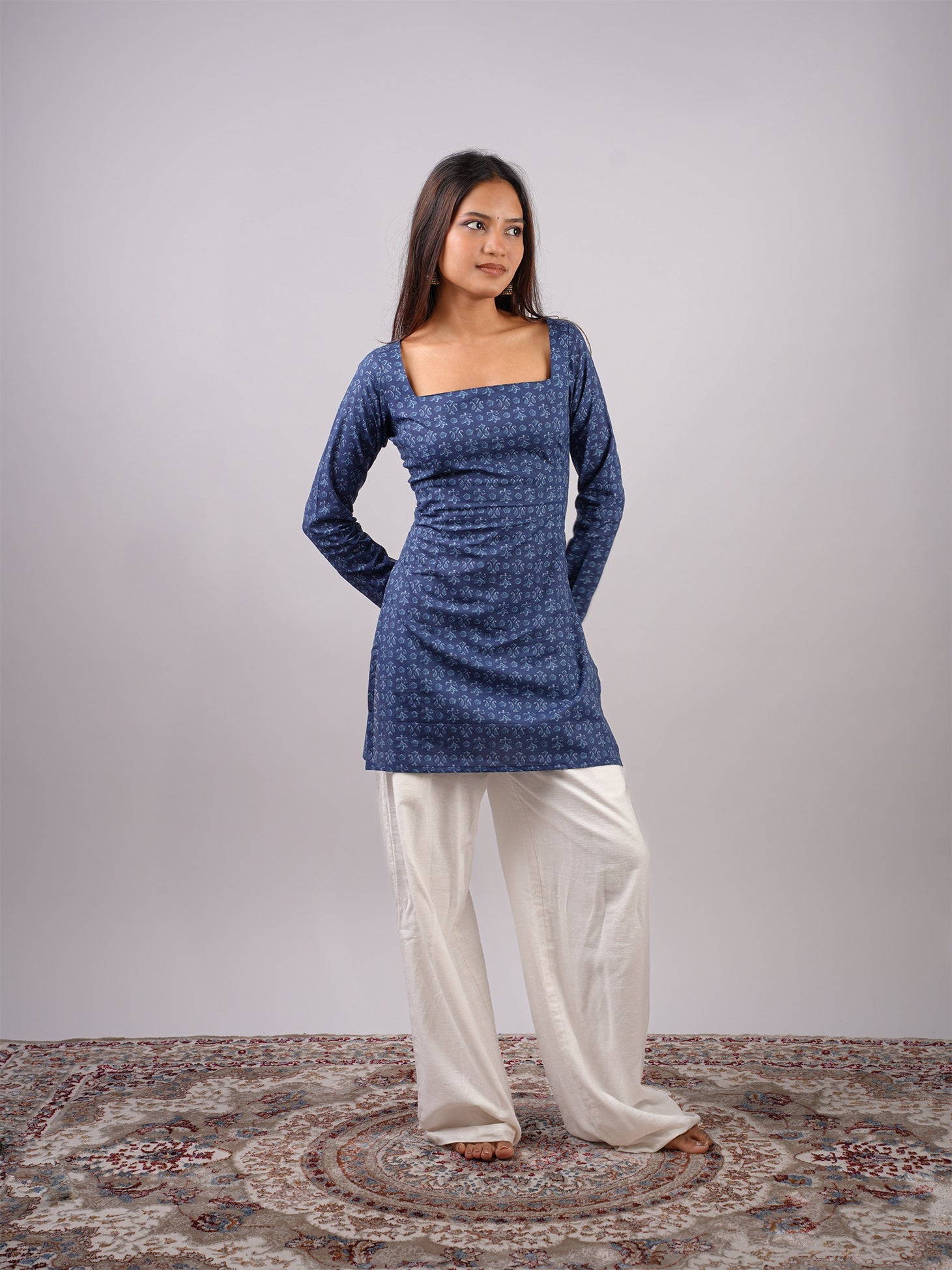 Kaira Sleeved Corset Kurti NISHORAMA