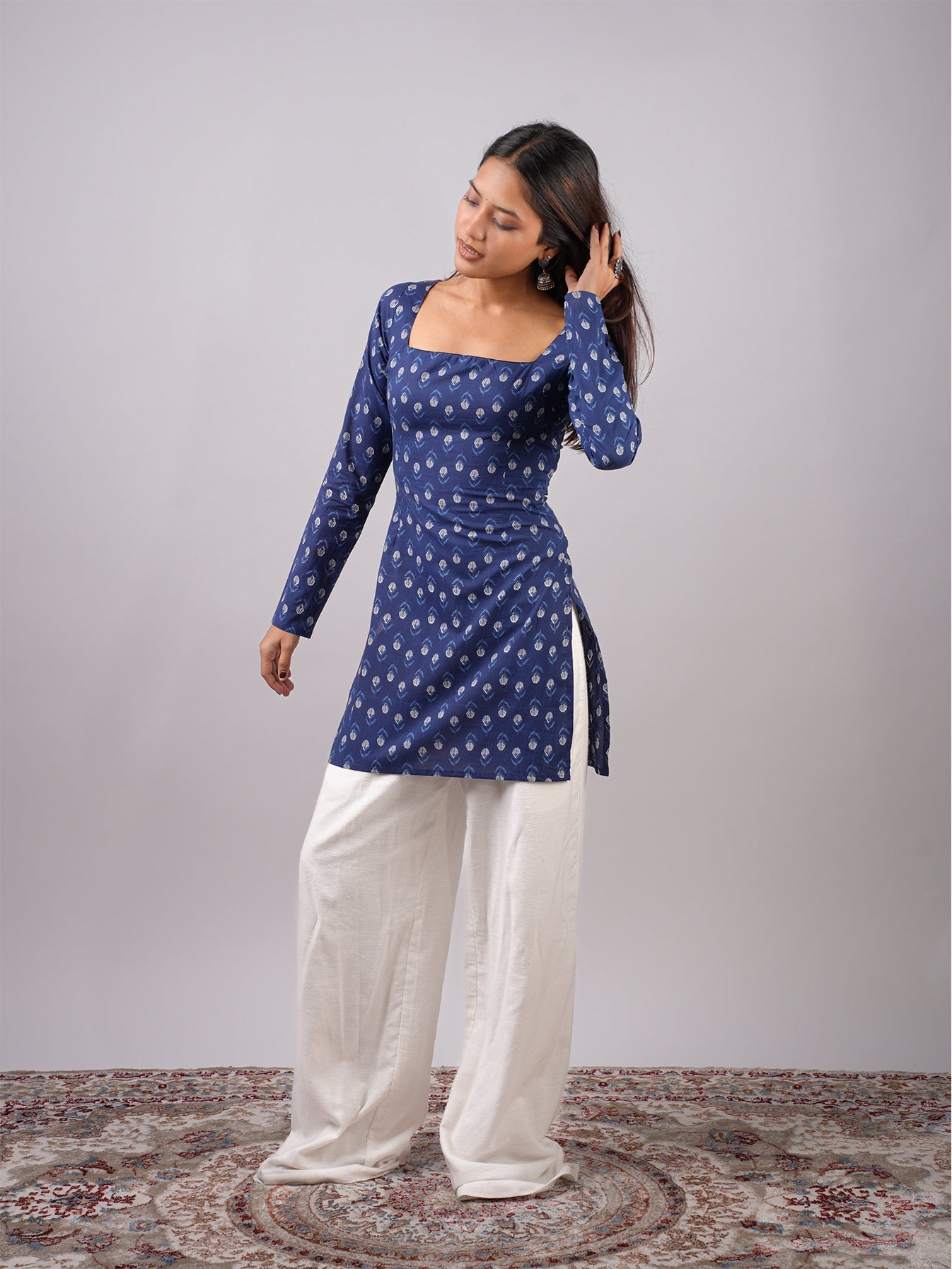 Nia Sleeved Corset Kurti NISHORAMA