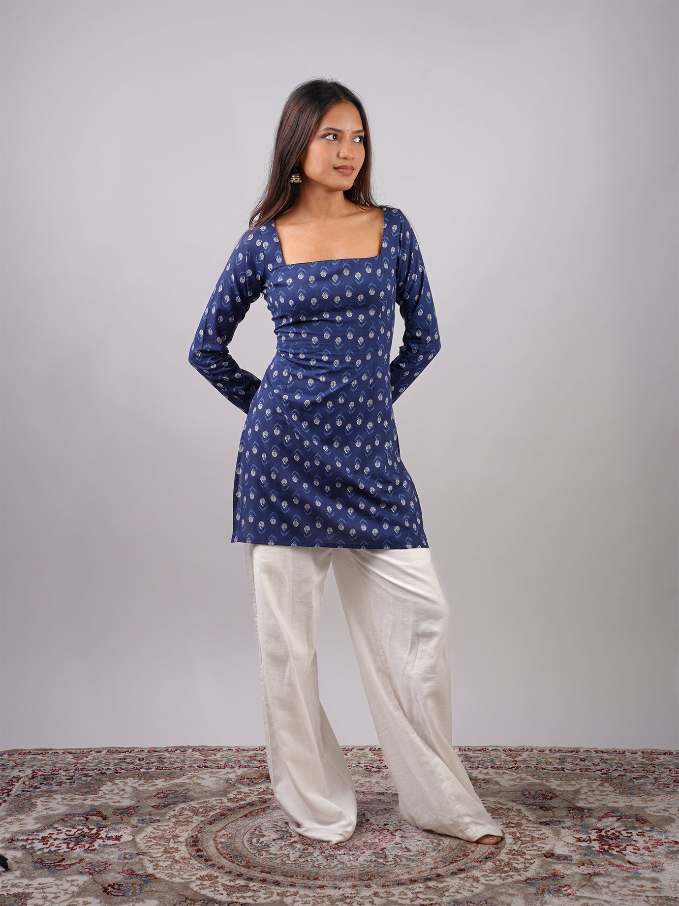 Nia Sleeved Corset Kurti NISHORAMA